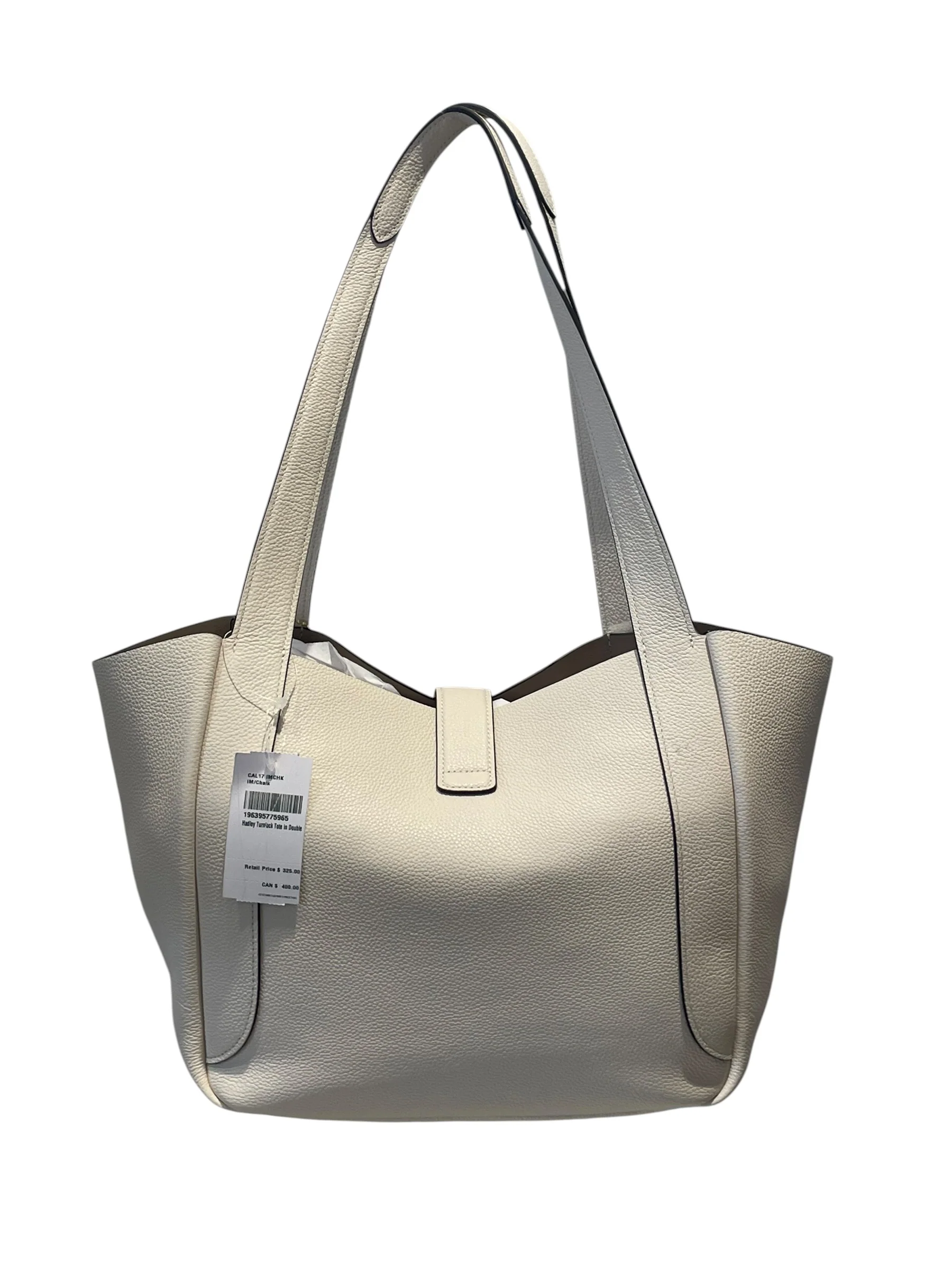 COACH/Hand Bag/Leather/WHT/hadley turnlock