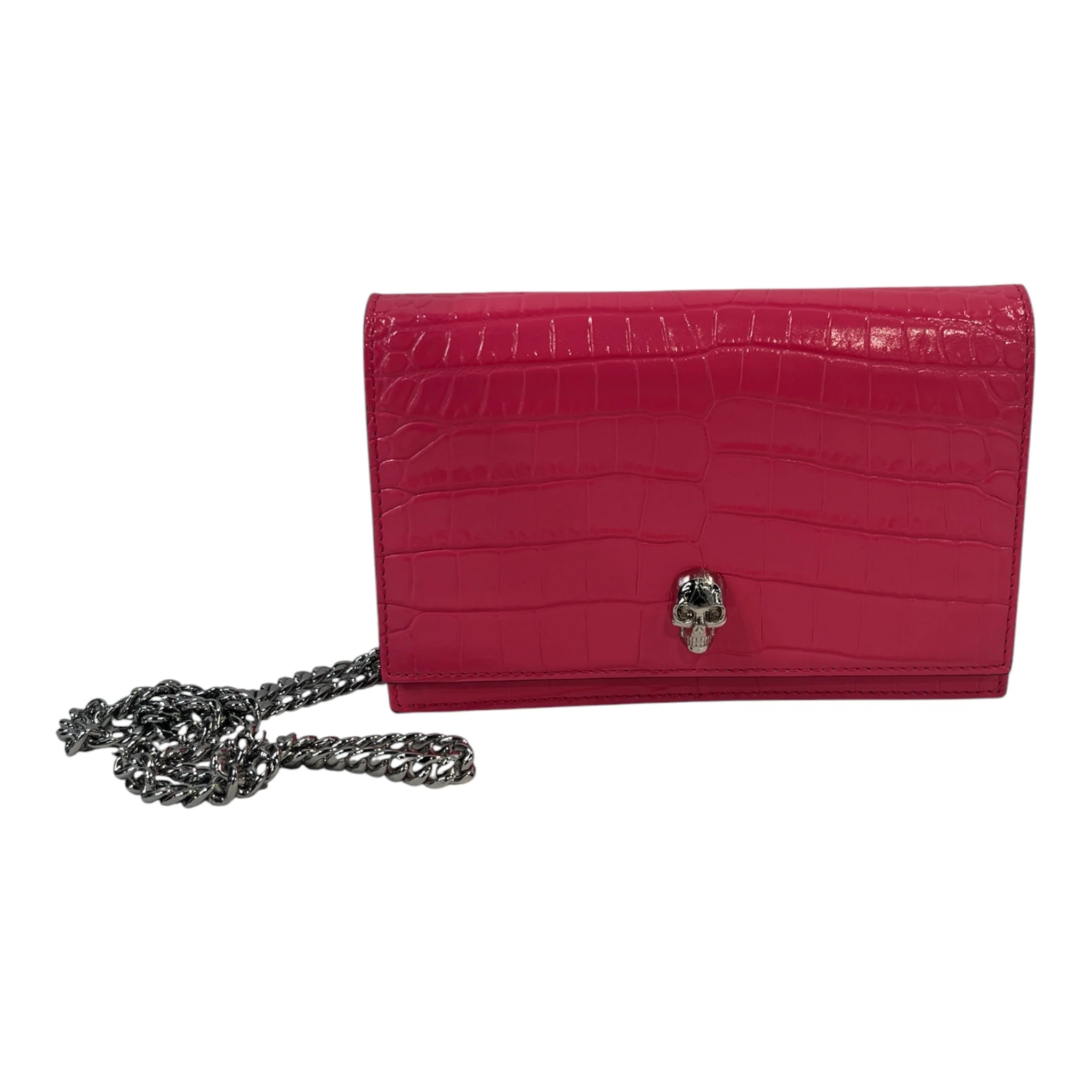 Alexander McQueen/Hand Bag/Leather/PNK/SMALL SKULL BAG