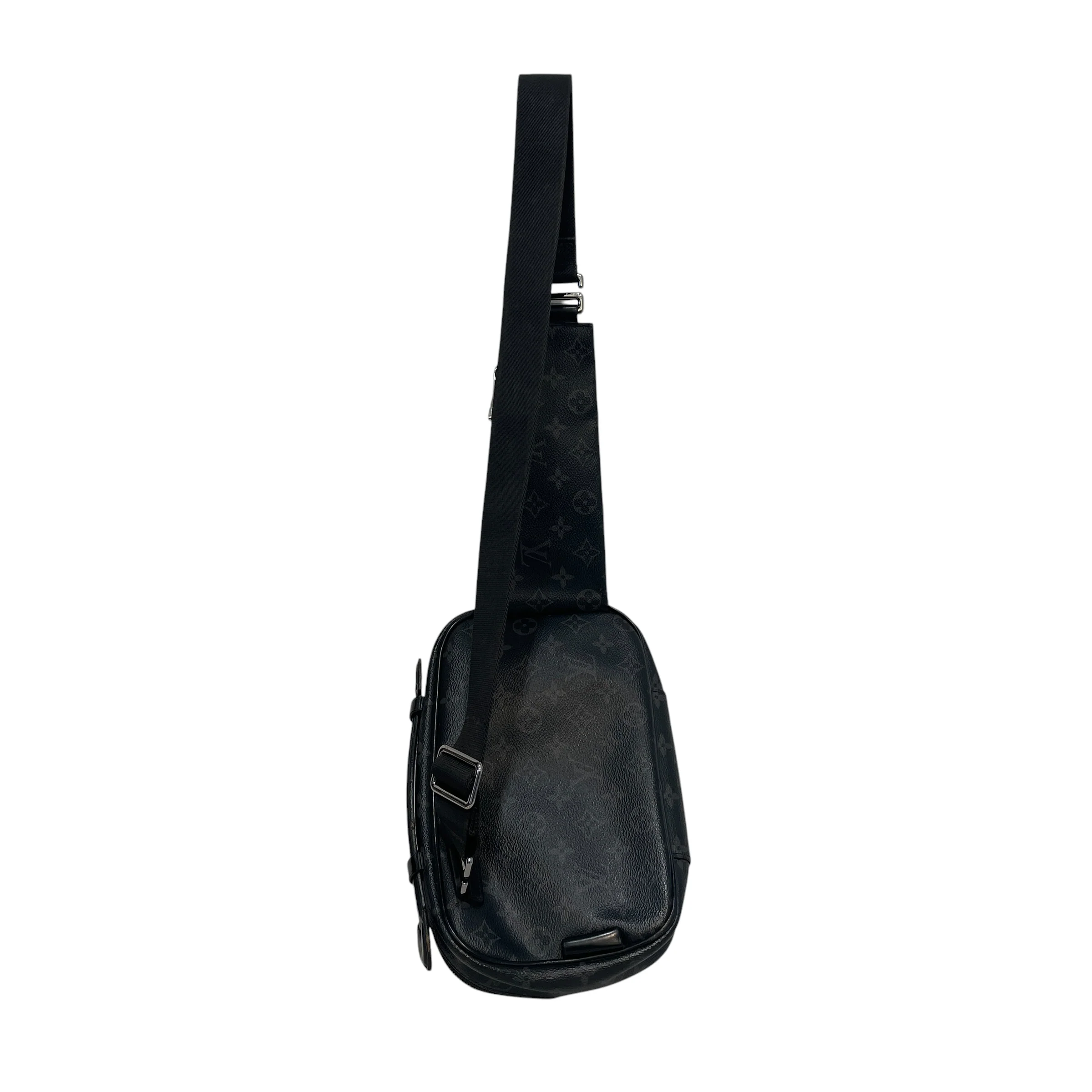 LOUIS VUITTON/Cross Body Bag/Monogram/Leather/BLK/Eclipse Explorer Bum Bag