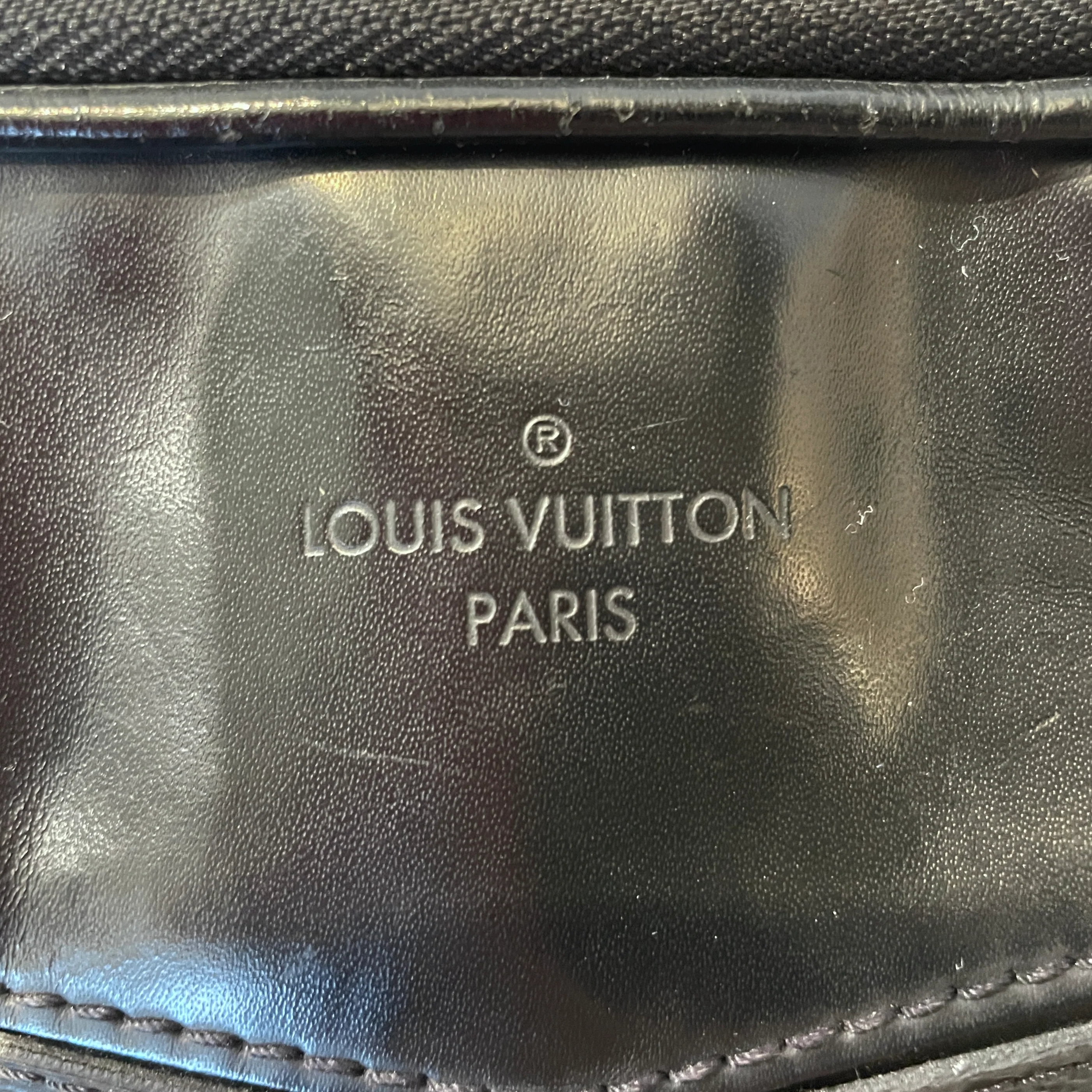 LOUIS VUITTON/Cross Body Bag/Monogram/Leather/BLK/Eclipse Explorer Bum Bag