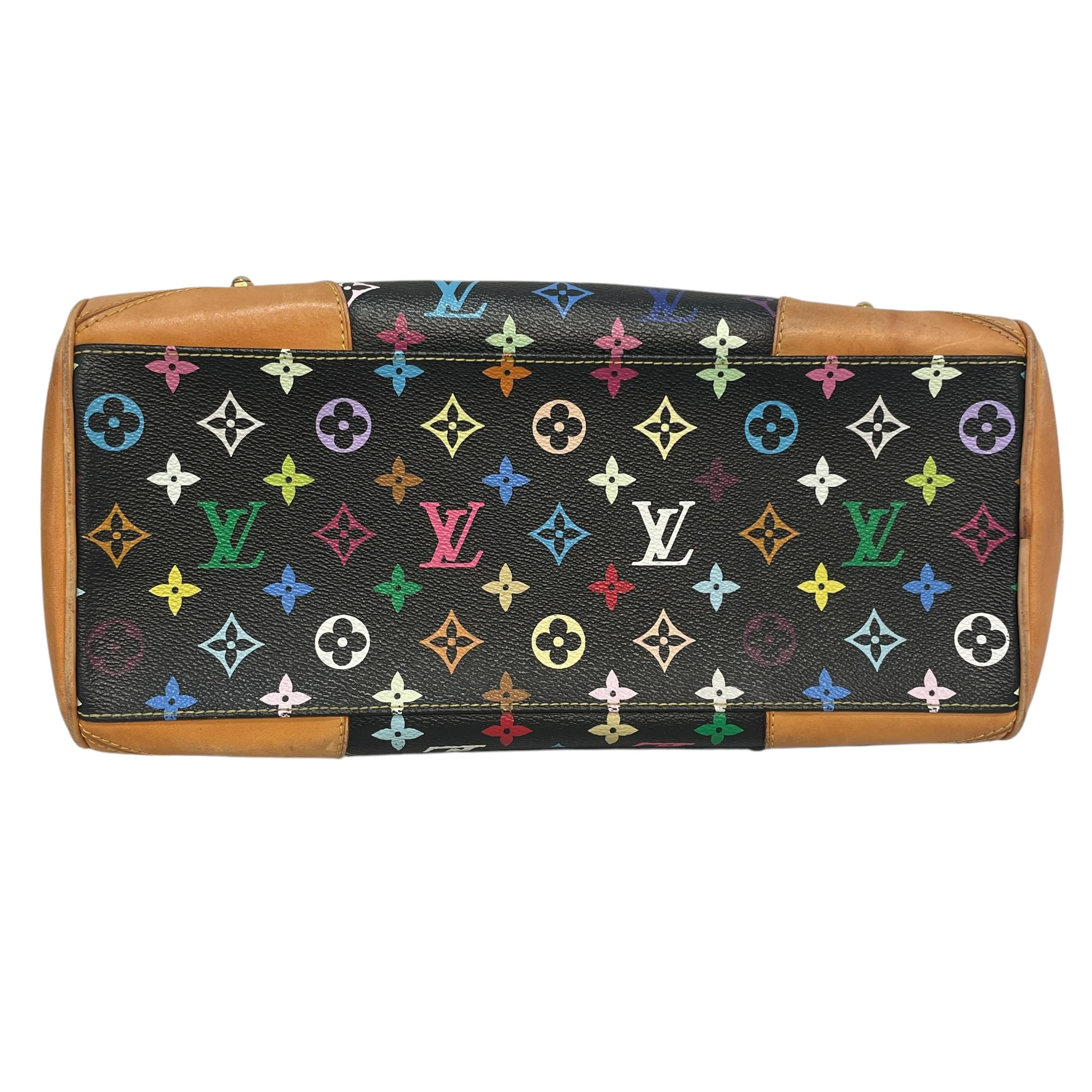 LOUIS VUITTON/Hand Bag/Monogram/Leather/BLK/Claudia Multicolor