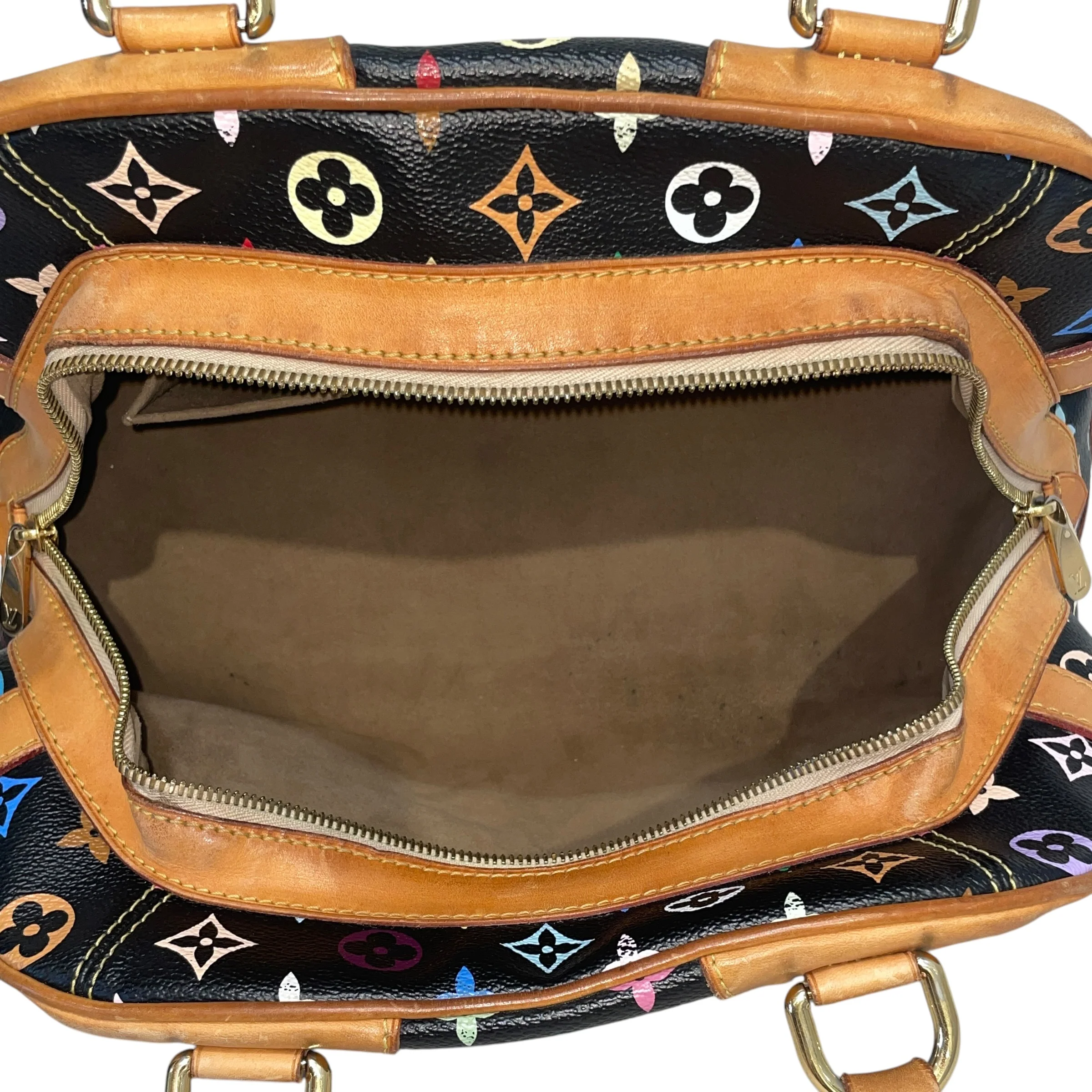 LOUIS VUITTON/Hand Bag/Monogram/Leather/BLK/Claudia Multicolor