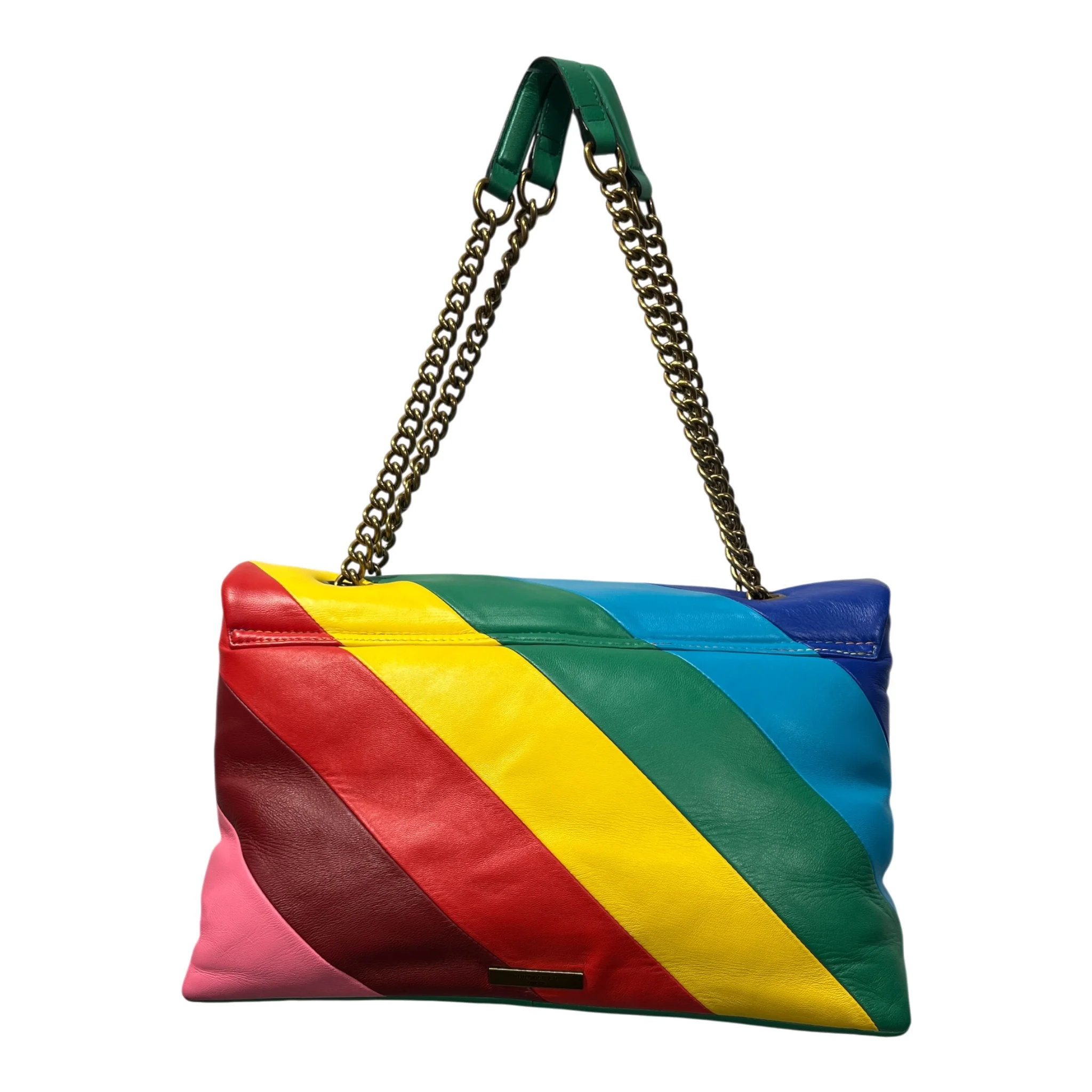 Kurt Geiger/Cross Body Bag/Stripe/Leather/MLT/RAINBOW-KENSINGTON