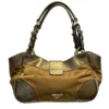 PRADA/Hand Bag/Nylon/GLD/BUCKLE HOBO SAFFIANO