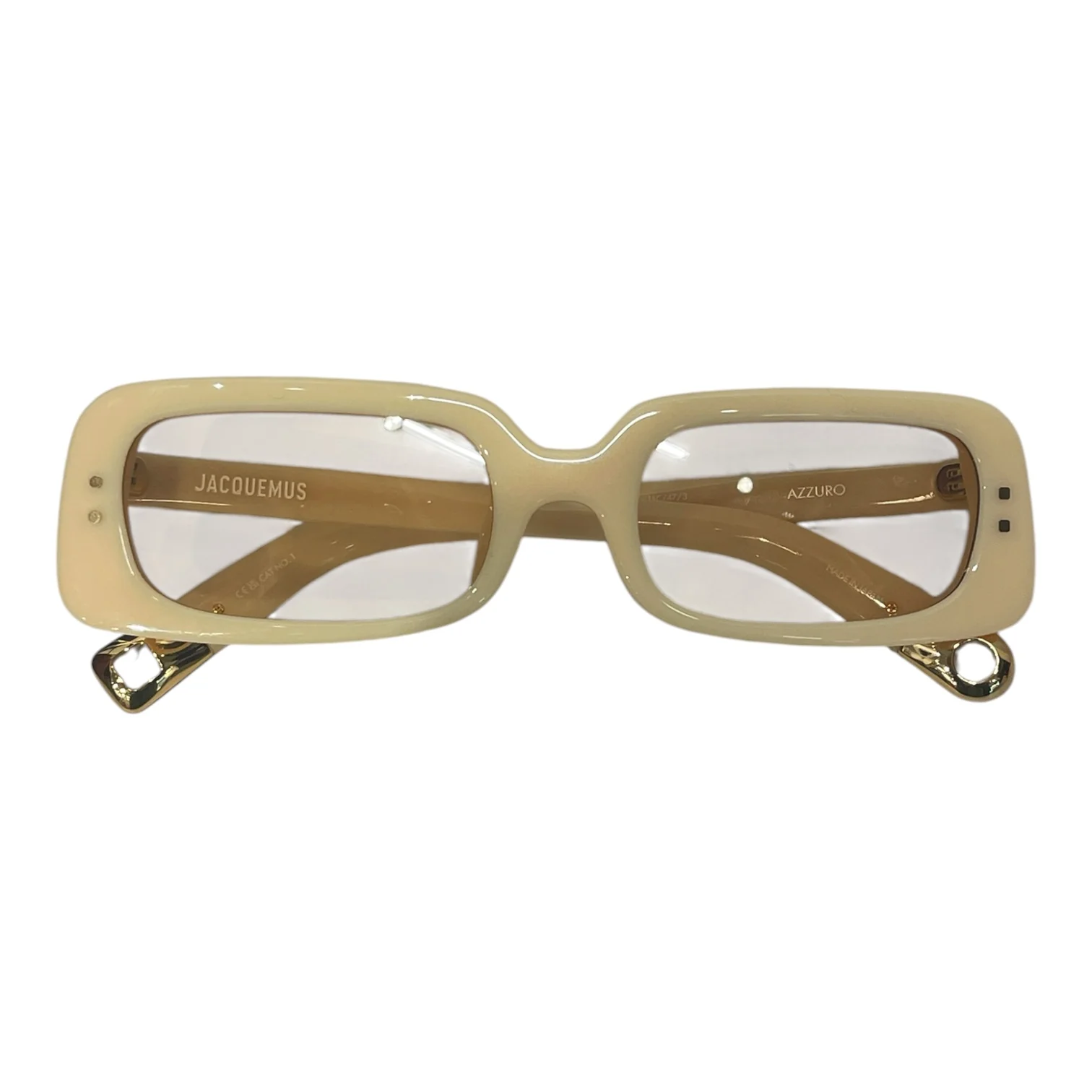 JACQUEMUS/Sunglasses/Plastic/YEL/AZZURO SHADES