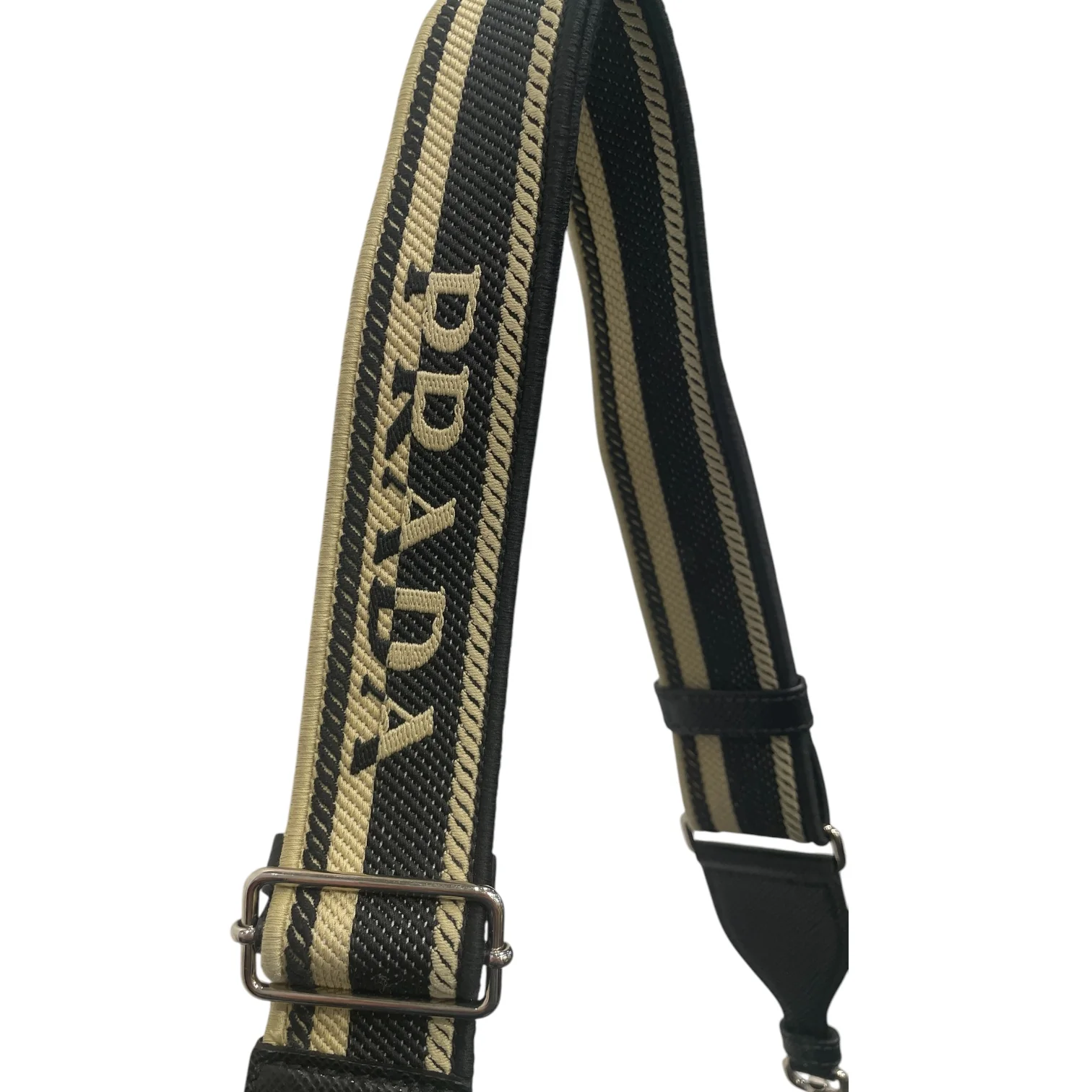 PRADA/Cross Body Bag/Leather/BLK/SAFFINO LEATHER TRIANGLE CROSS