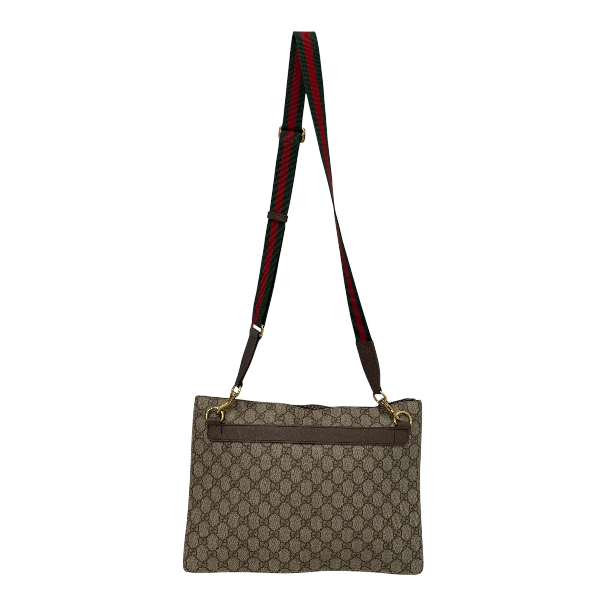 GUCCI/Clutch Bag/Monogram/Leather/MLT/PATCHESFRONT