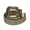 b.b.simon/Belt/Leather/GLD/GOLD PLEATED STUD