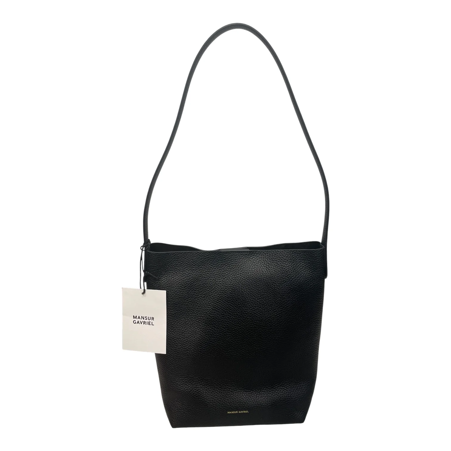 Mansur Gavriel/Tote Bag/Leather/BLK/MINI GOLD LOGO
