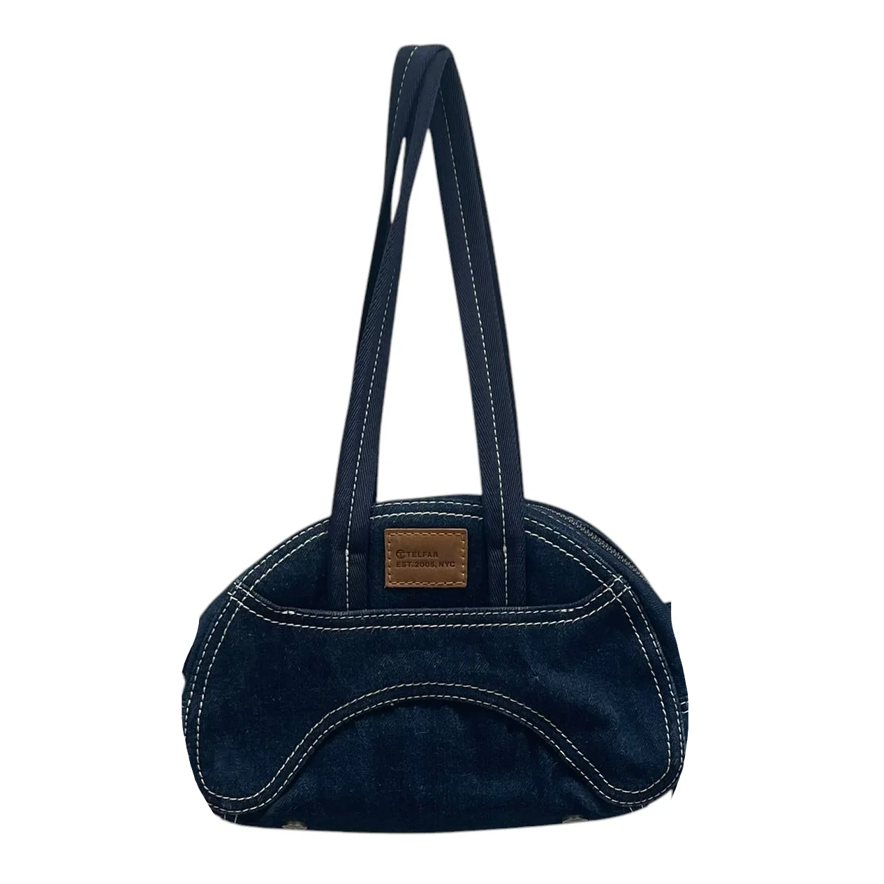 Telfar/Clutch Bag/Denim/IDG/brw tag/4 t studs bottom