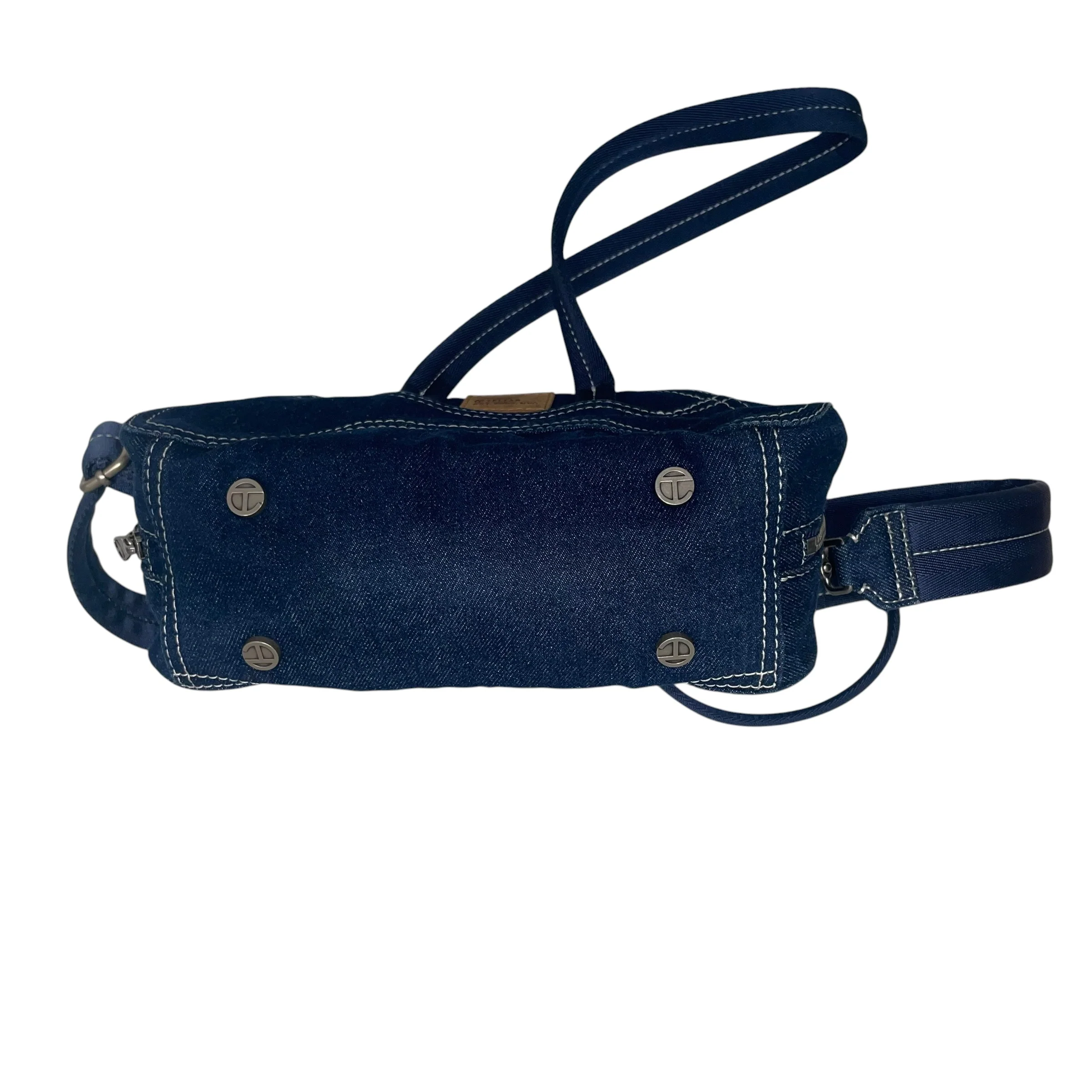 Telfar/Clutch Bag/Denim/IDG/brw tag/4 t studs bottom