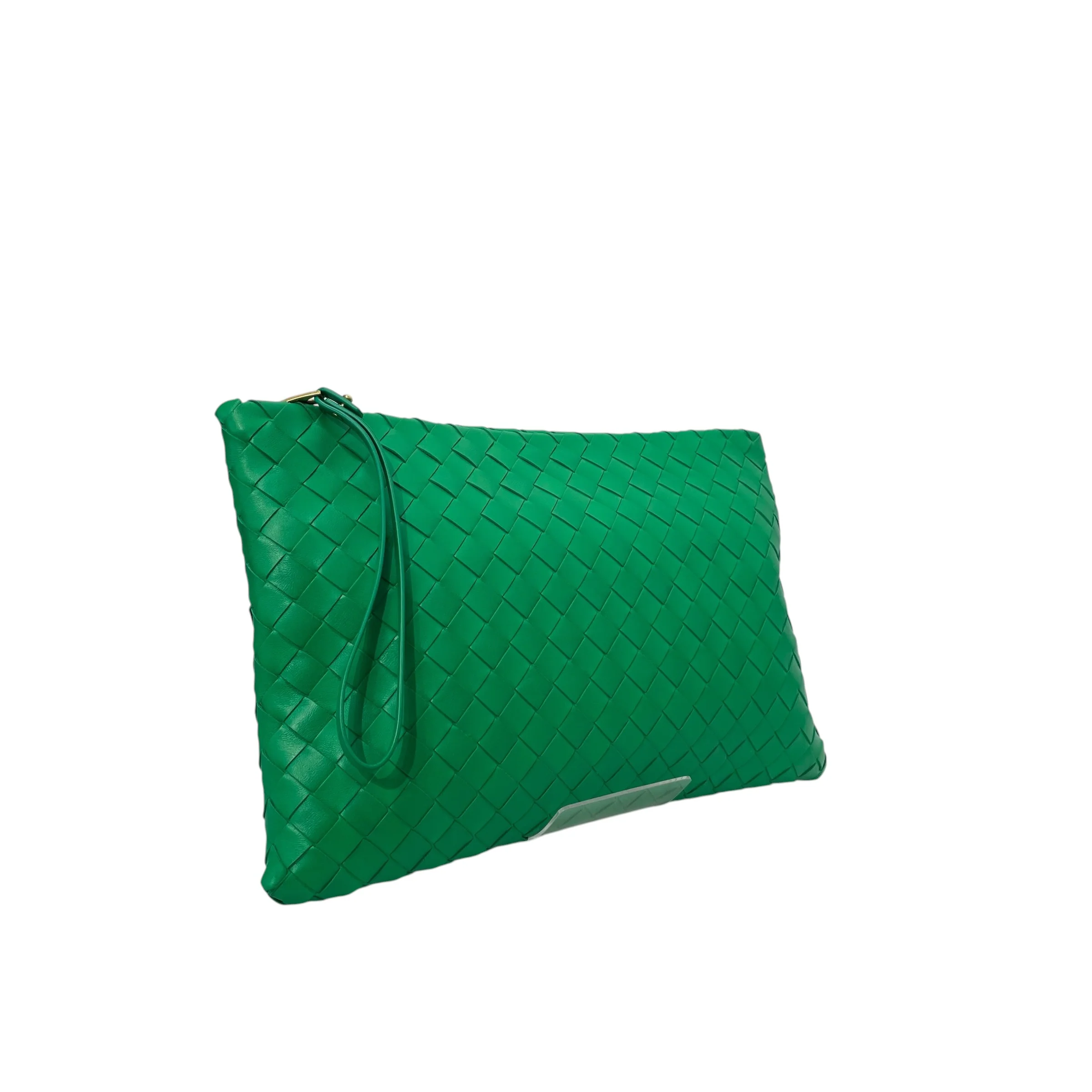 BOTTEGA VENETA/Clutch Bag/Leather/GRN/intrecciato clutch