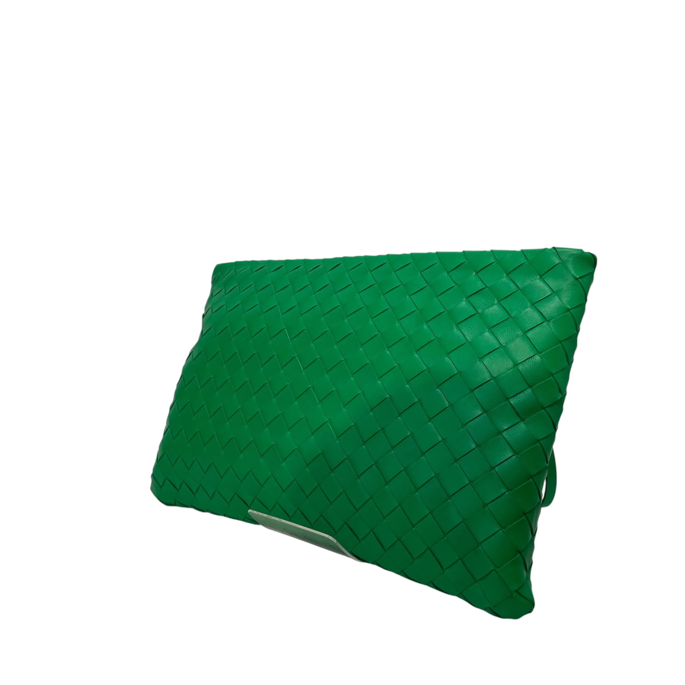 BOTTEGA VENETA/Clutch Bag/Leather/GRN/intrecciato clutch