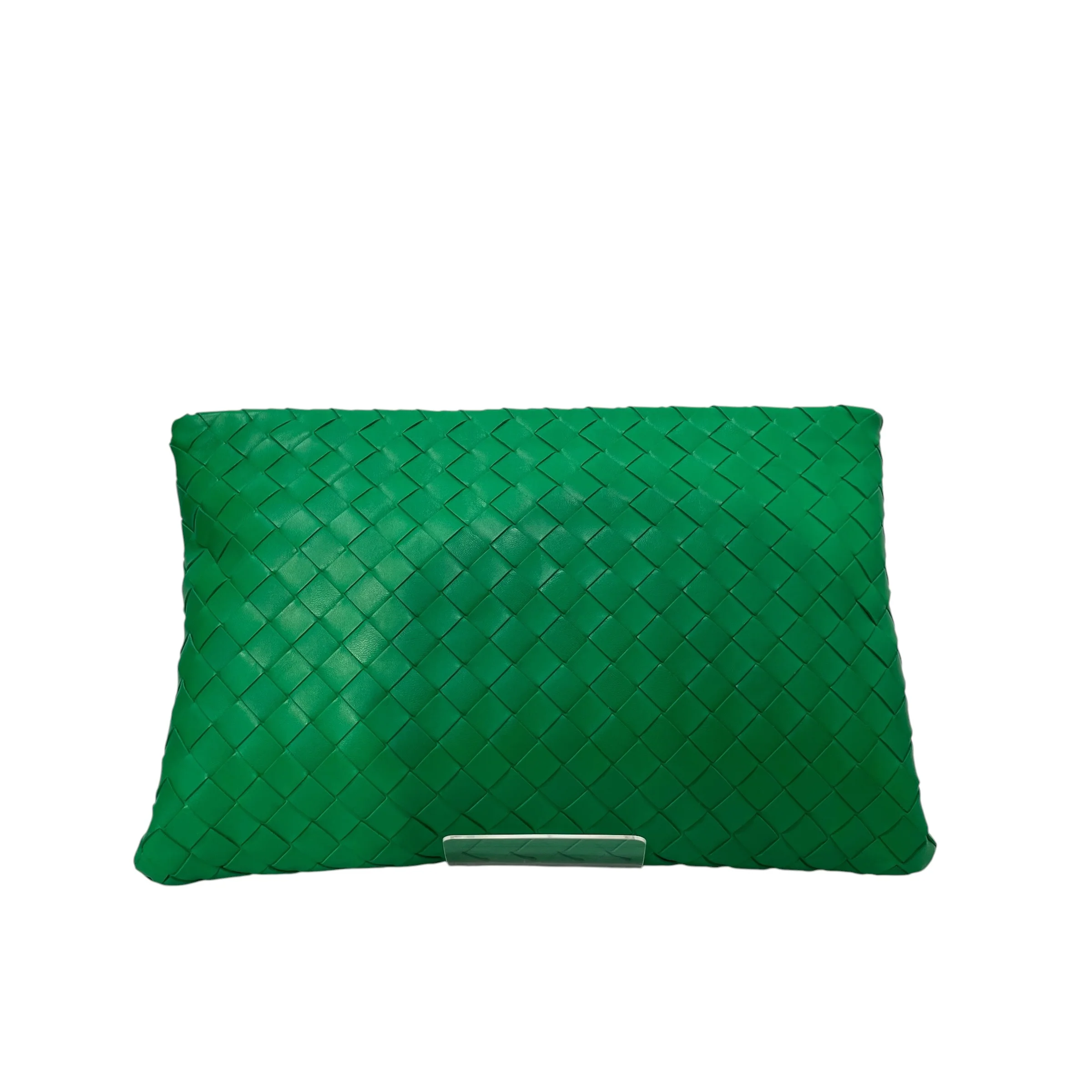 BOTTEGA VENETA/Clutch Bag/Leather/GRN/intrecciato clutch