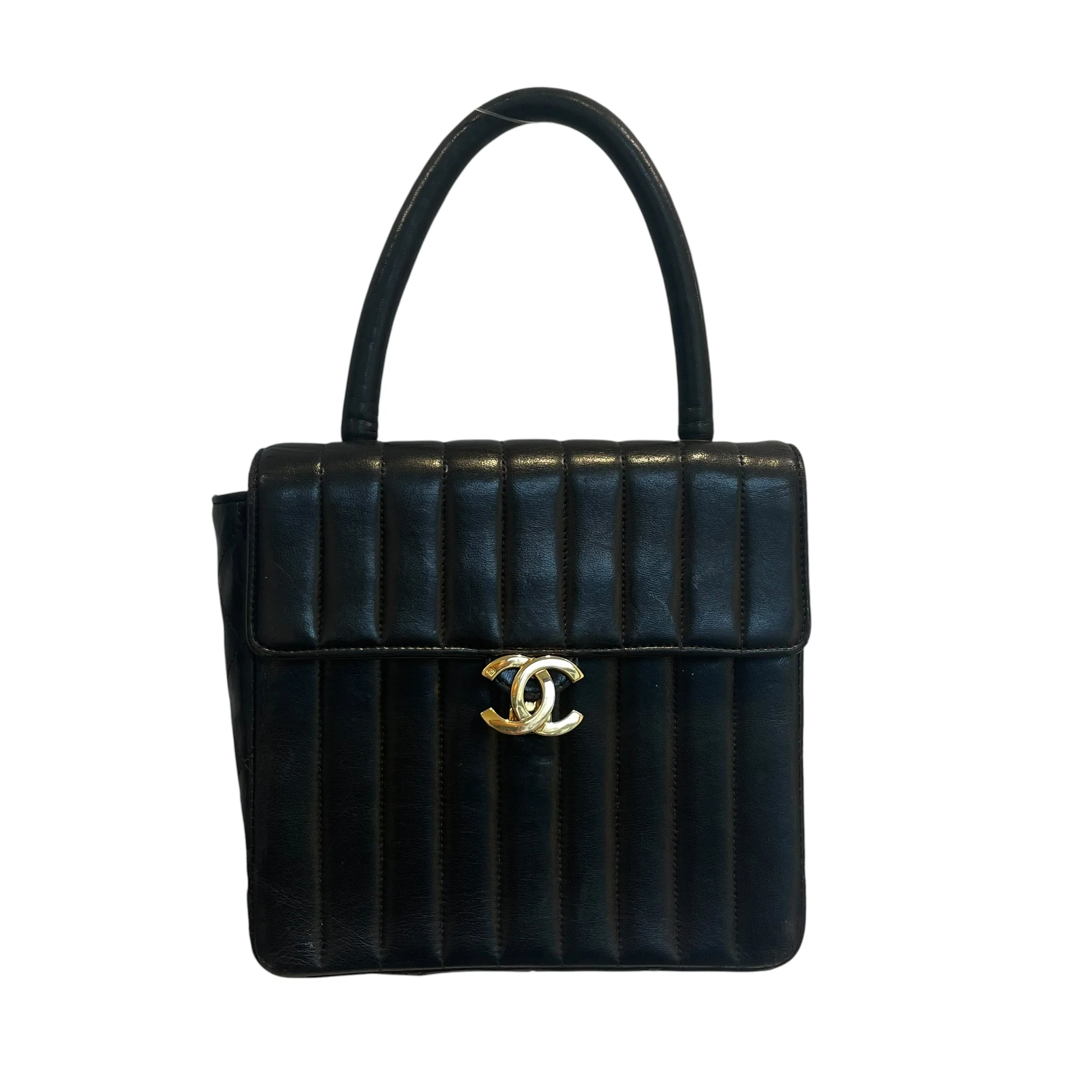 CHANEL/Hand Bag/Leather/BLK/coco handle/ gld CC