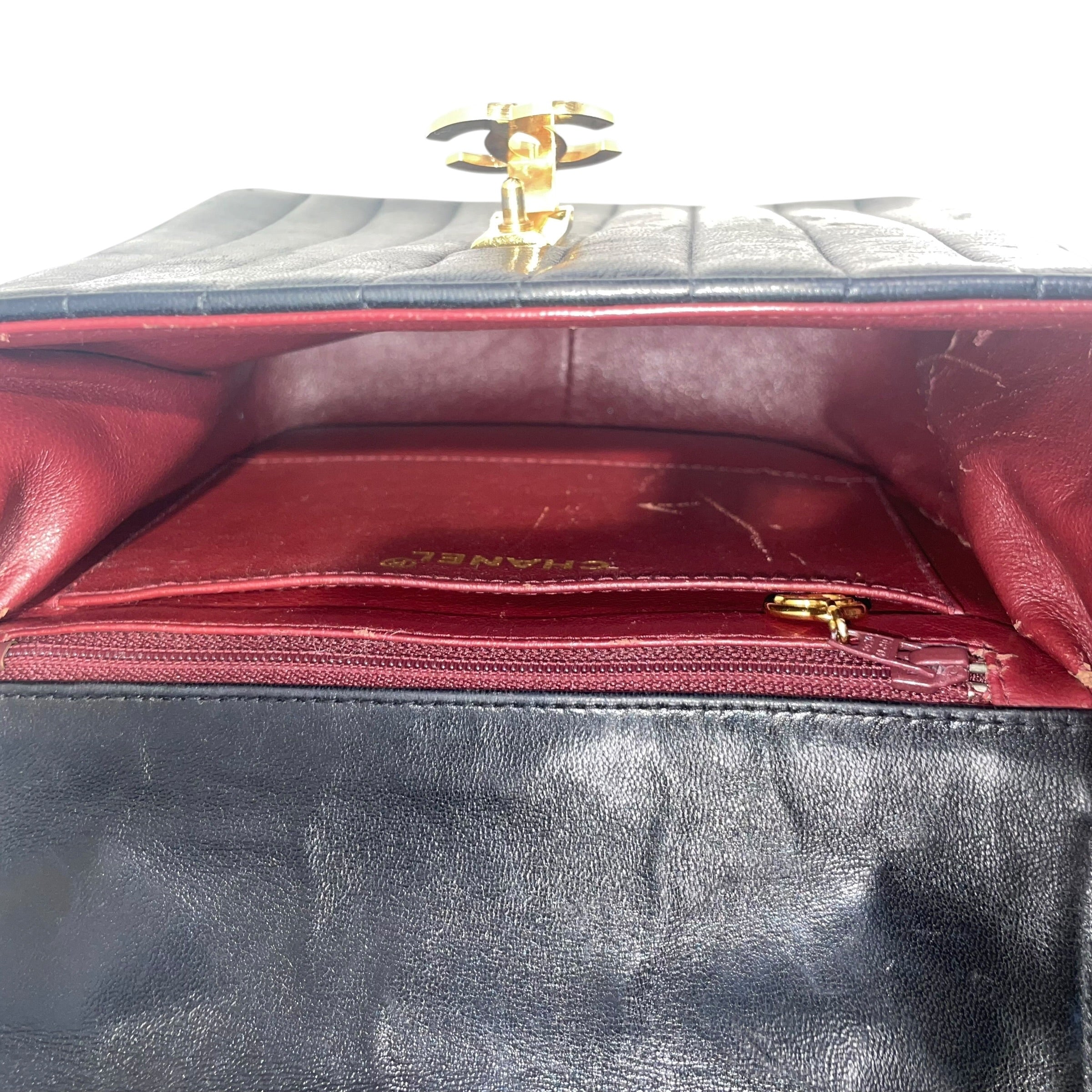 CHANEL/Hand Bag/Leather/BLK/coco handle/ gld CC