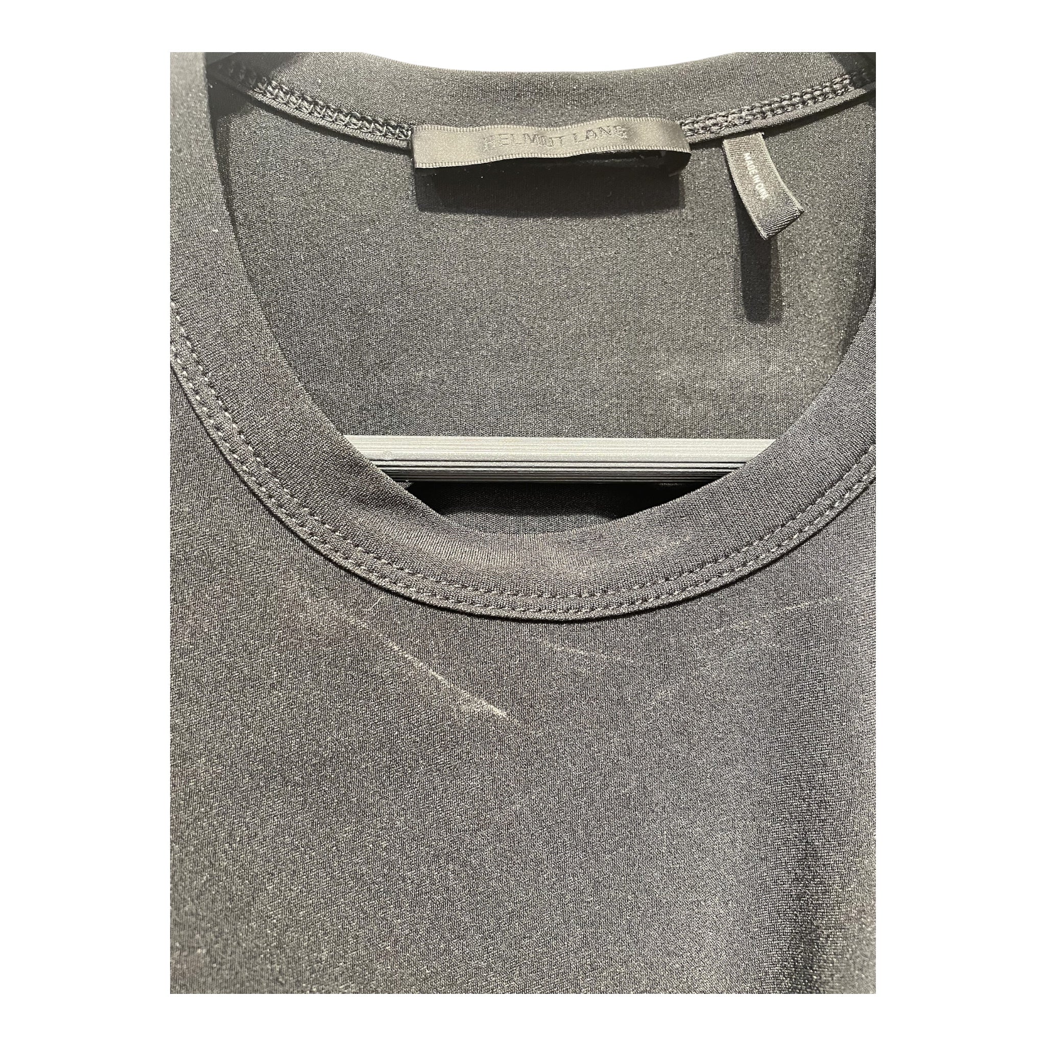 Helmut Lang/Camisole Dress/L/Polyester/BLK/DRAPED NECK