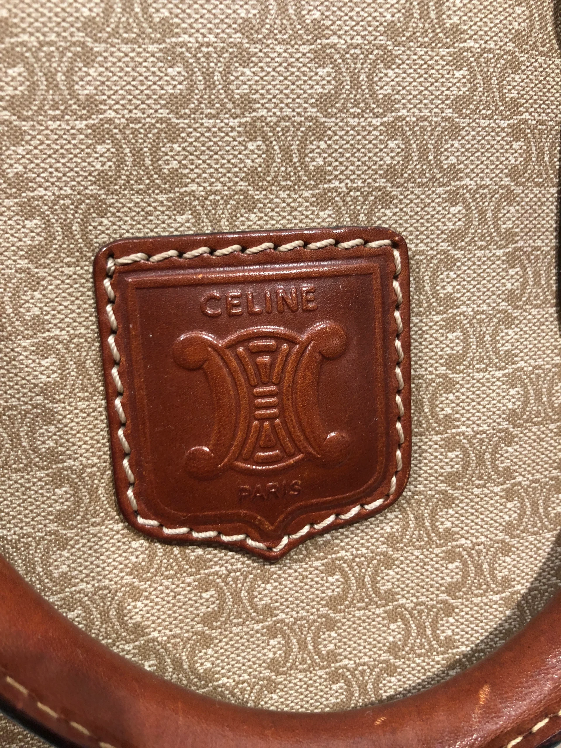 CELINE/Hand Bag/All Over Print/Leather/BEG/