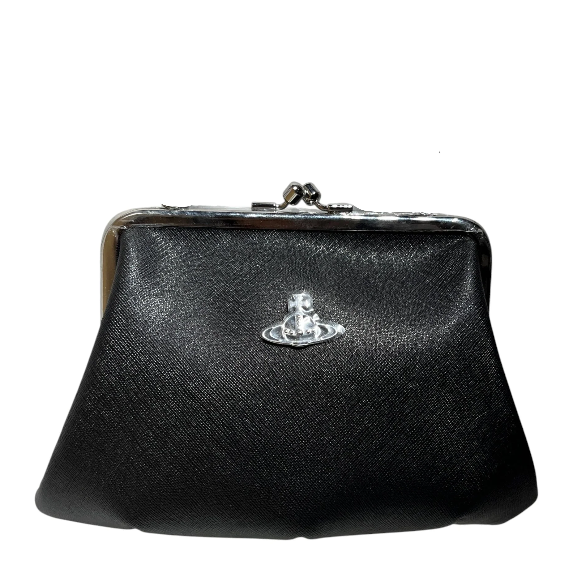 Vivienne Westwood/Cross Body Bag/Leather/BLK/new with wrapping