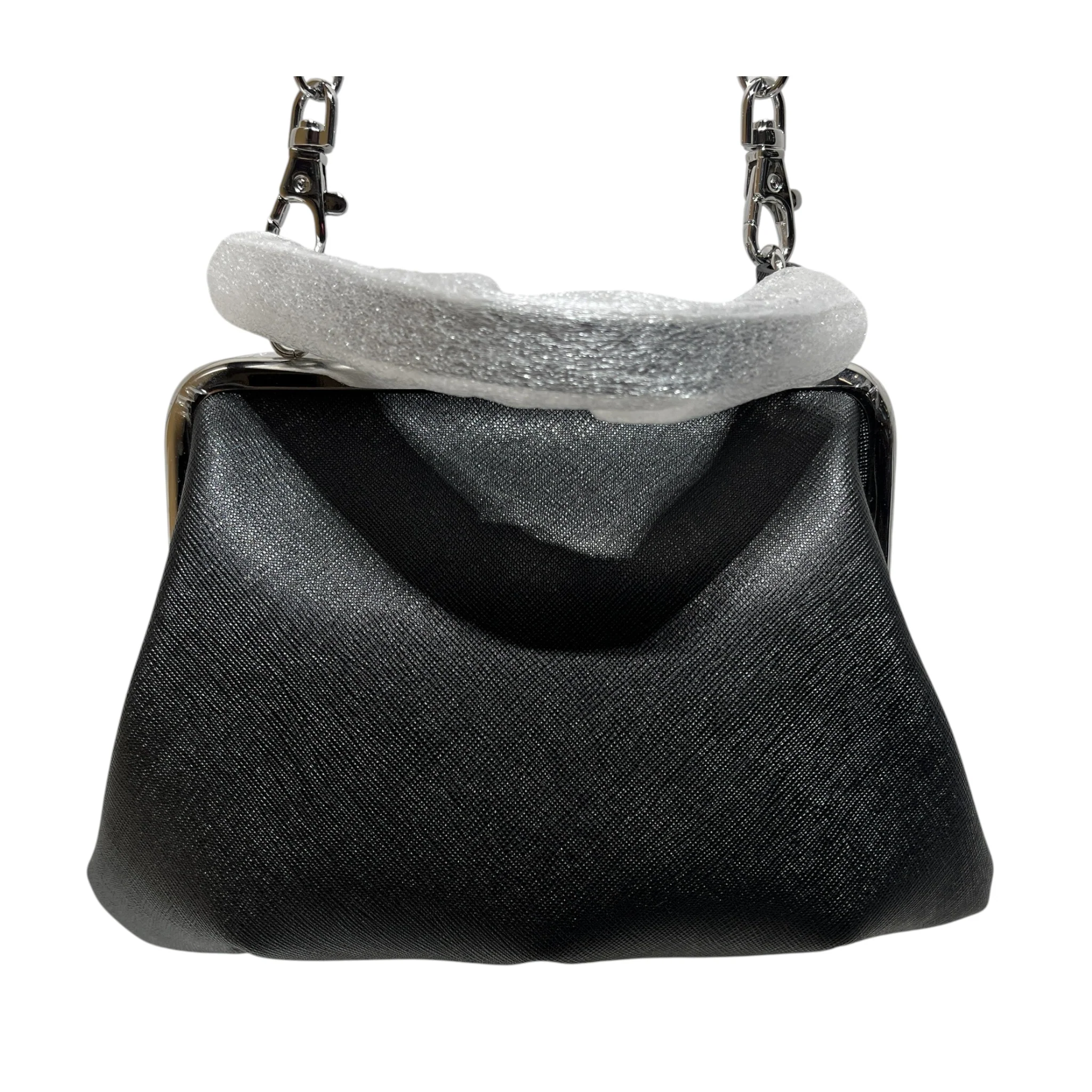 Vivienne Westwood/Cross Body Bag/Leather/BLK/new with wrapping