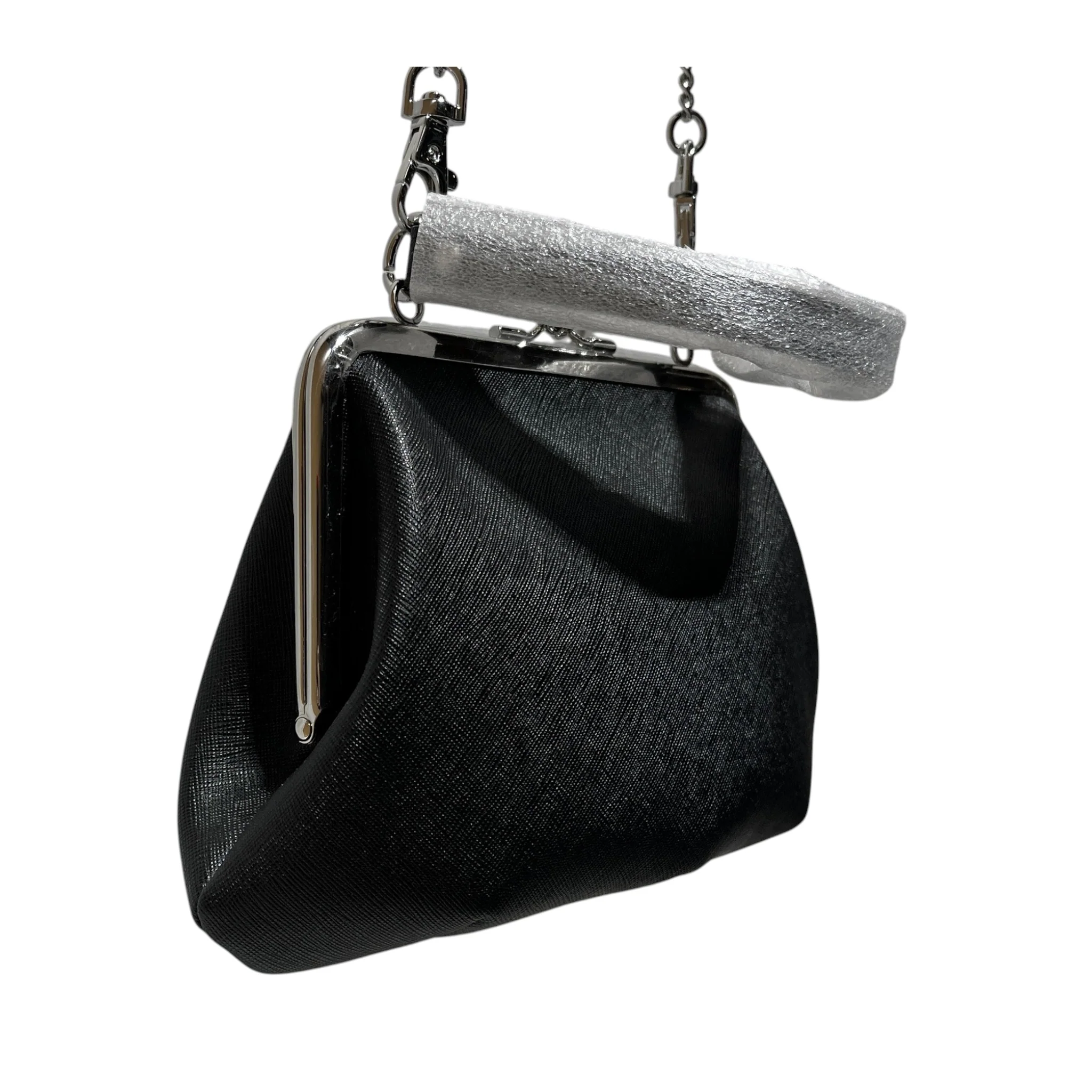 Vivienne Westwood/Cross Body Bag/Leather/BLK/new with wrapping