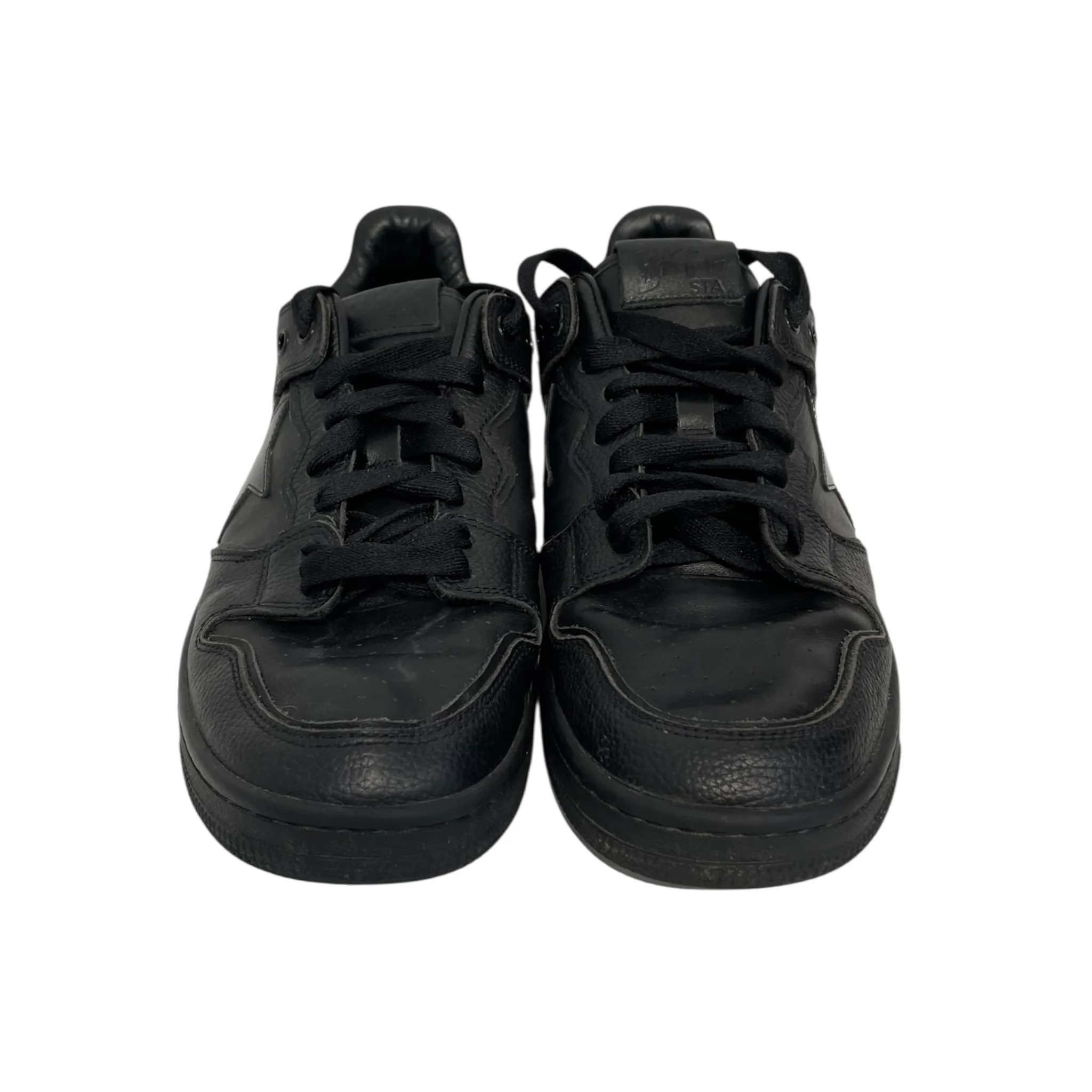 BAPE STA!/Low-Sneakers/US 9.5/Leather/BLK/bape sta black