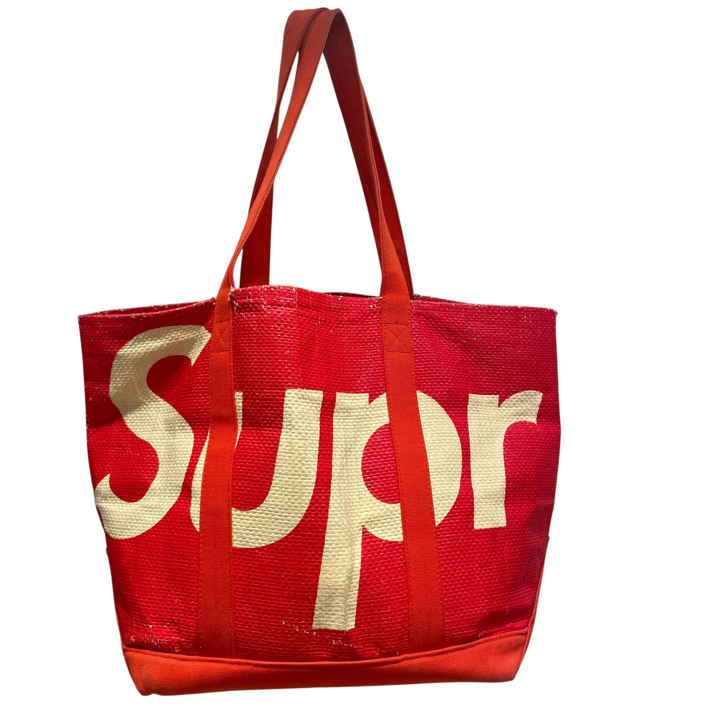 Supreme/Tote Bag/Border/RED/