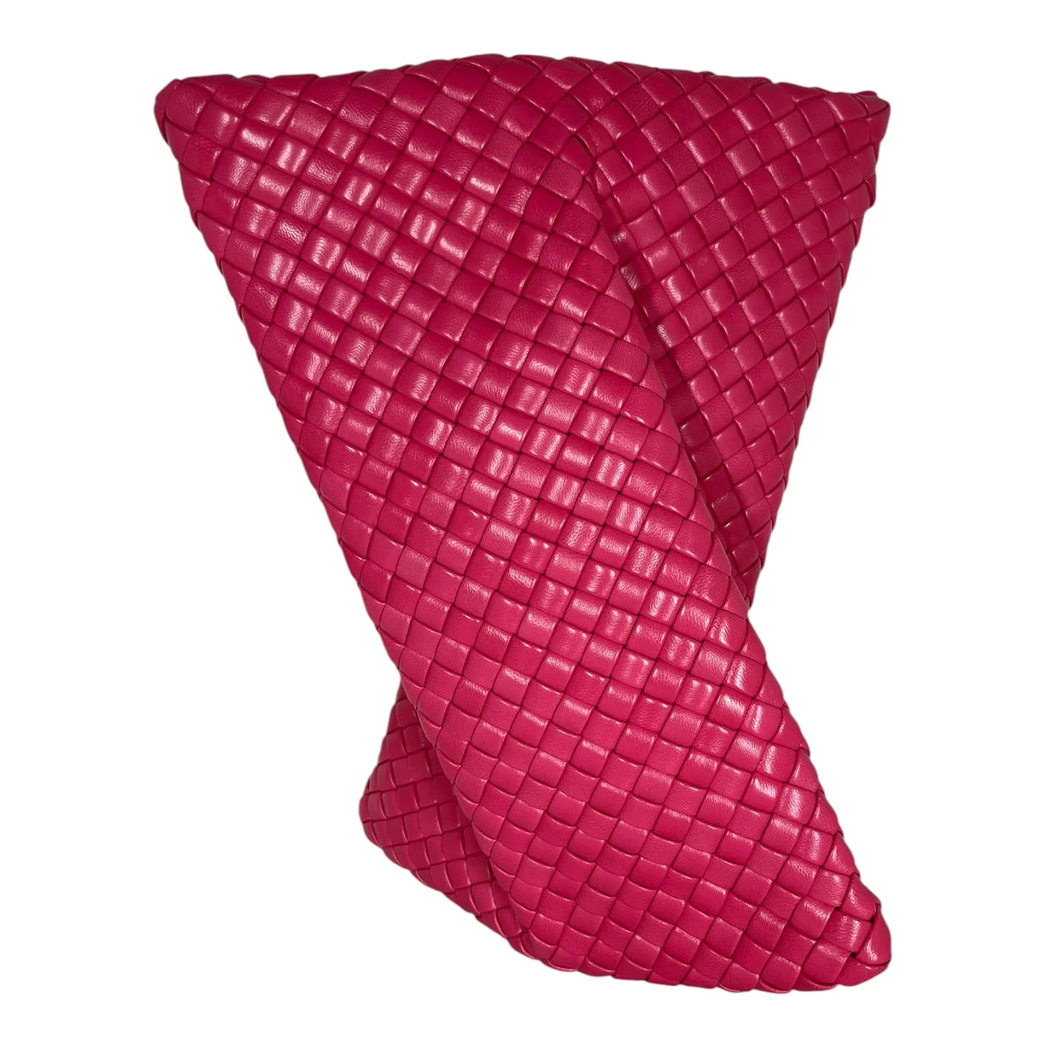 BOTTEGA VENETA/Clutch Bag/Leather/PNK/Twisted Clutch Padded