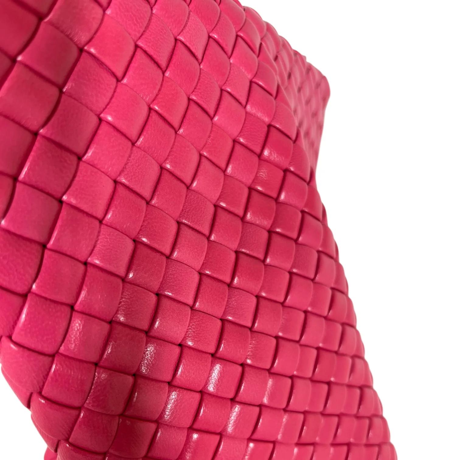 BOTTEGA VENETA/Clutch Bag/Leather/PNK/Twisted Clutch Padded