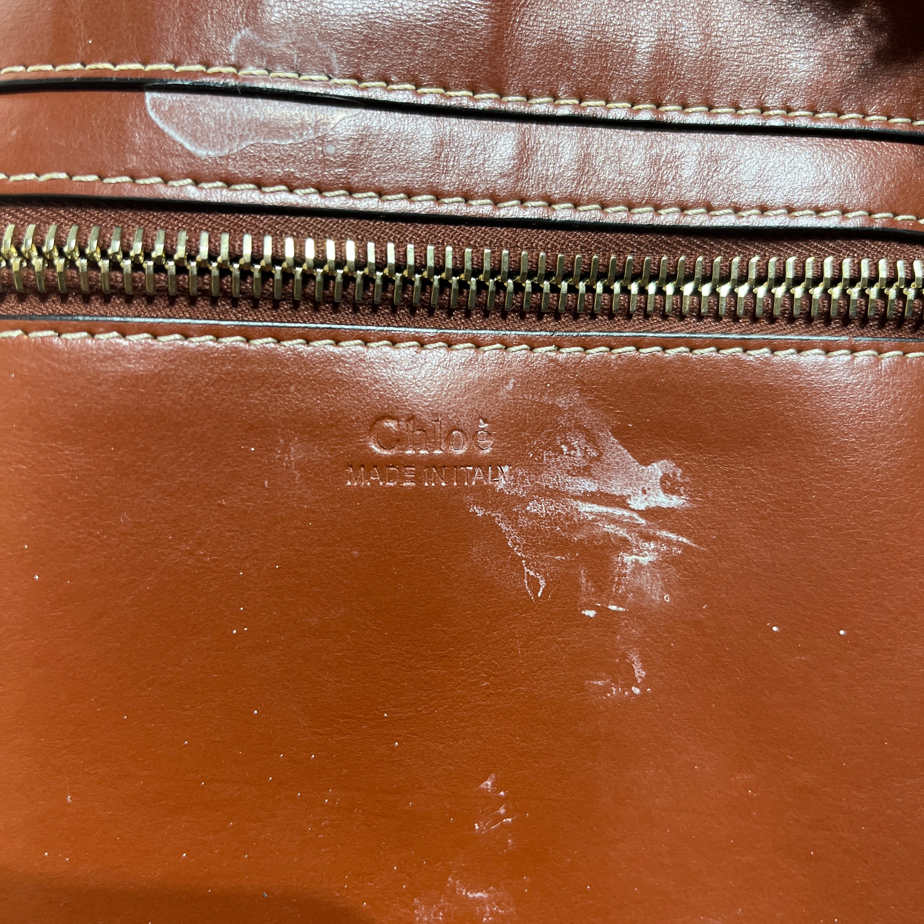 Chloe/Tote Bag/Wool/CRM/woody