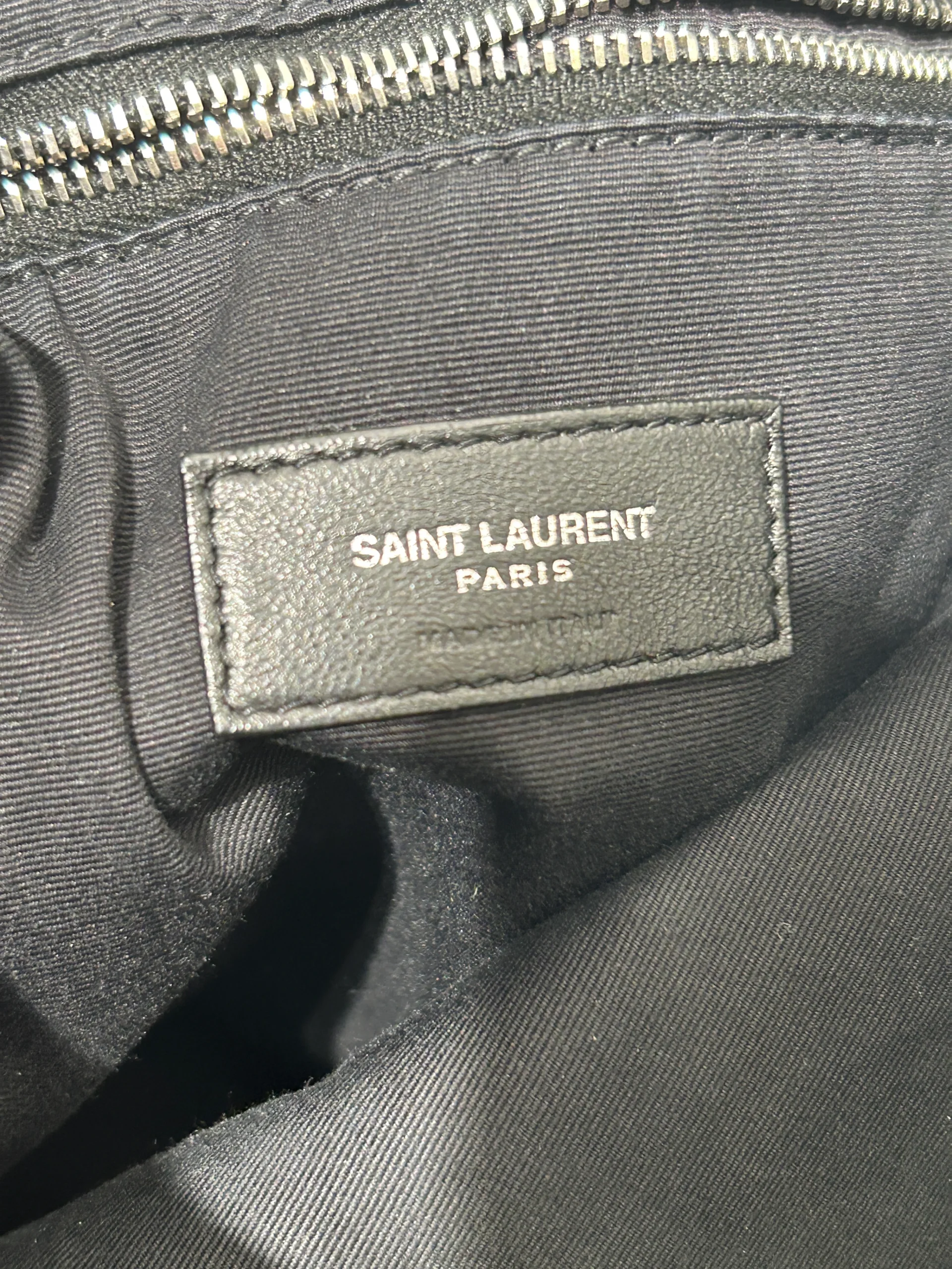 SAINT LAURENT/Bag/All Over Print/Cotton/BLK/