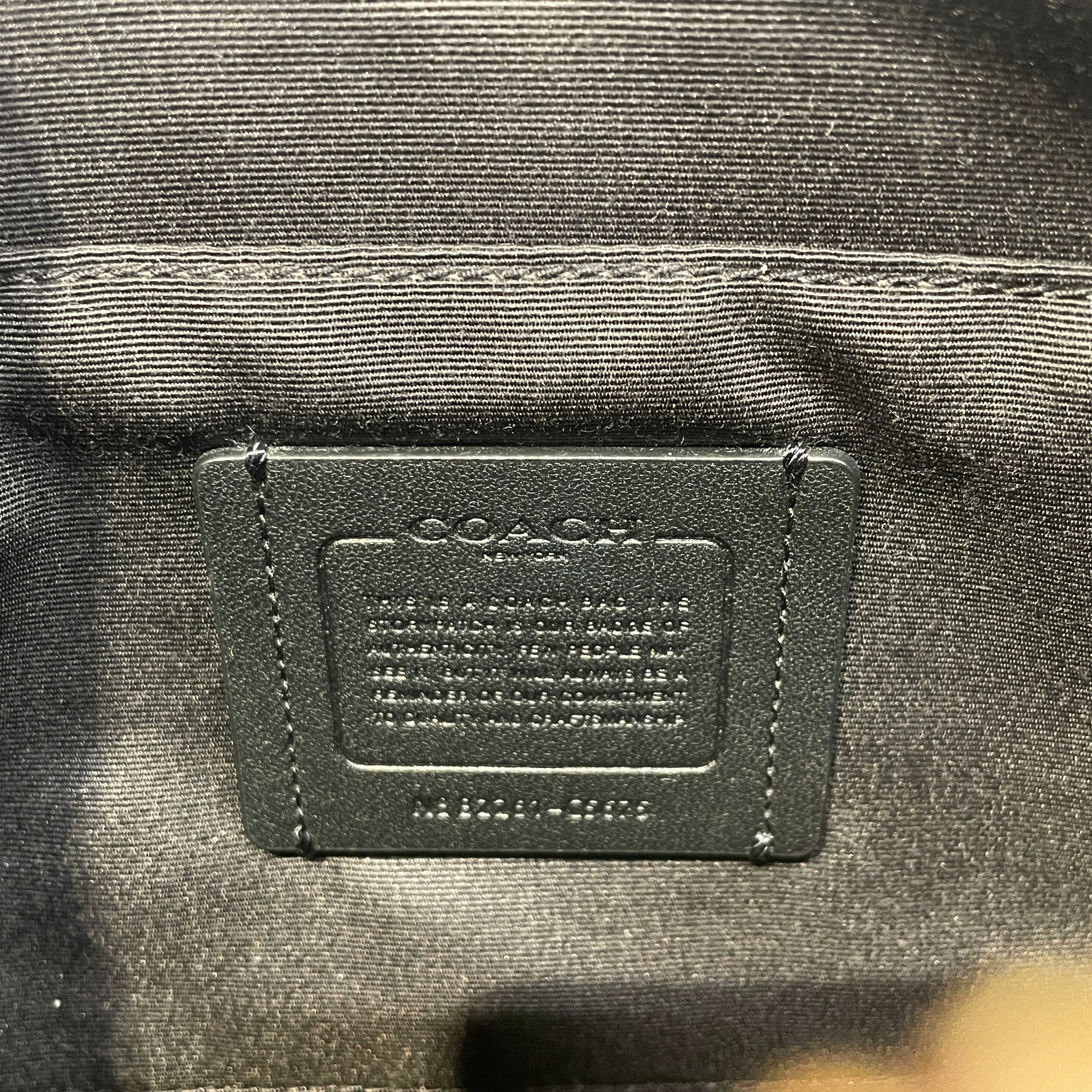 COACH/Cross Body Bag/Monogram/Leather/BRW/