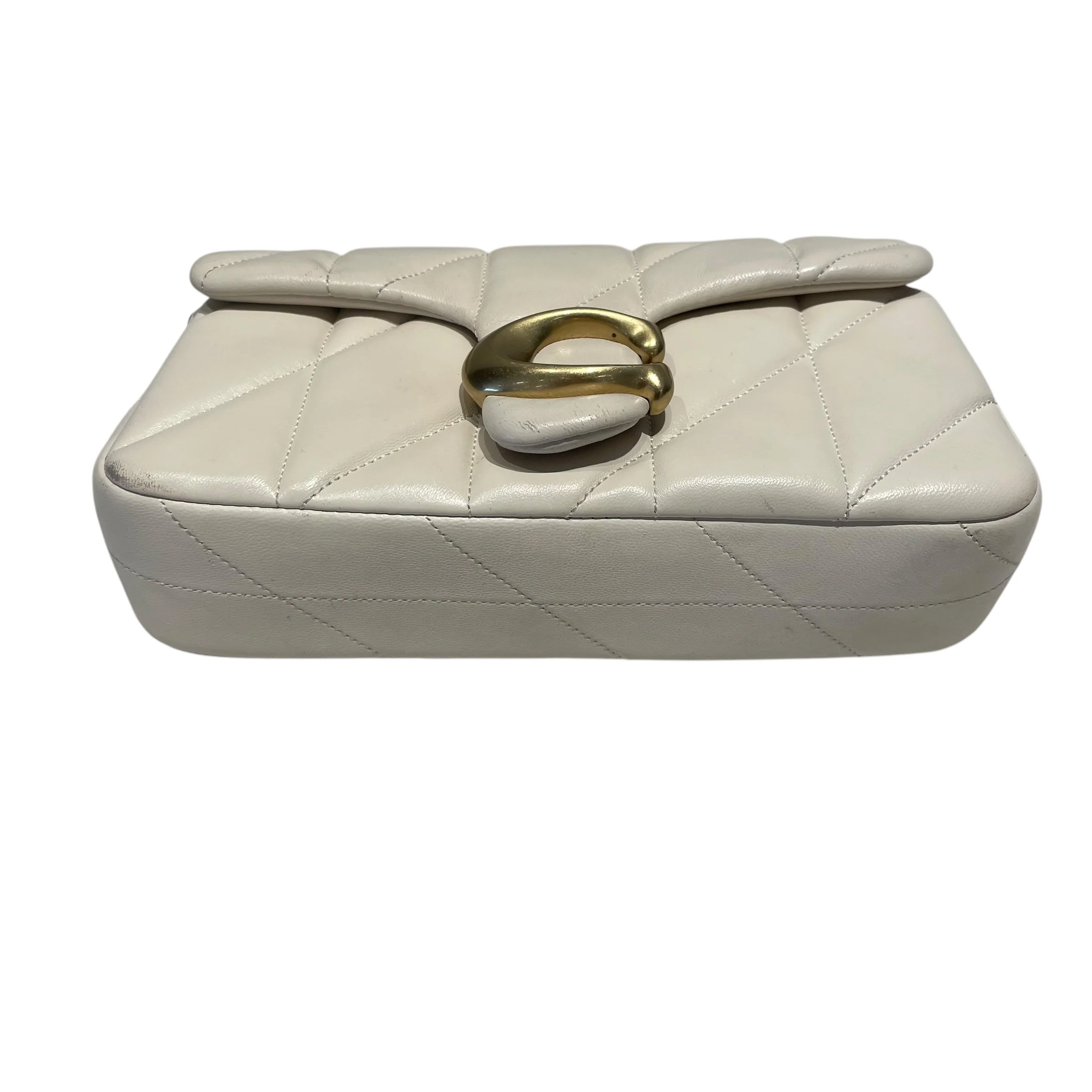 COACH/Cross Body Bag/Leather/WHT/tabby 20 quilted