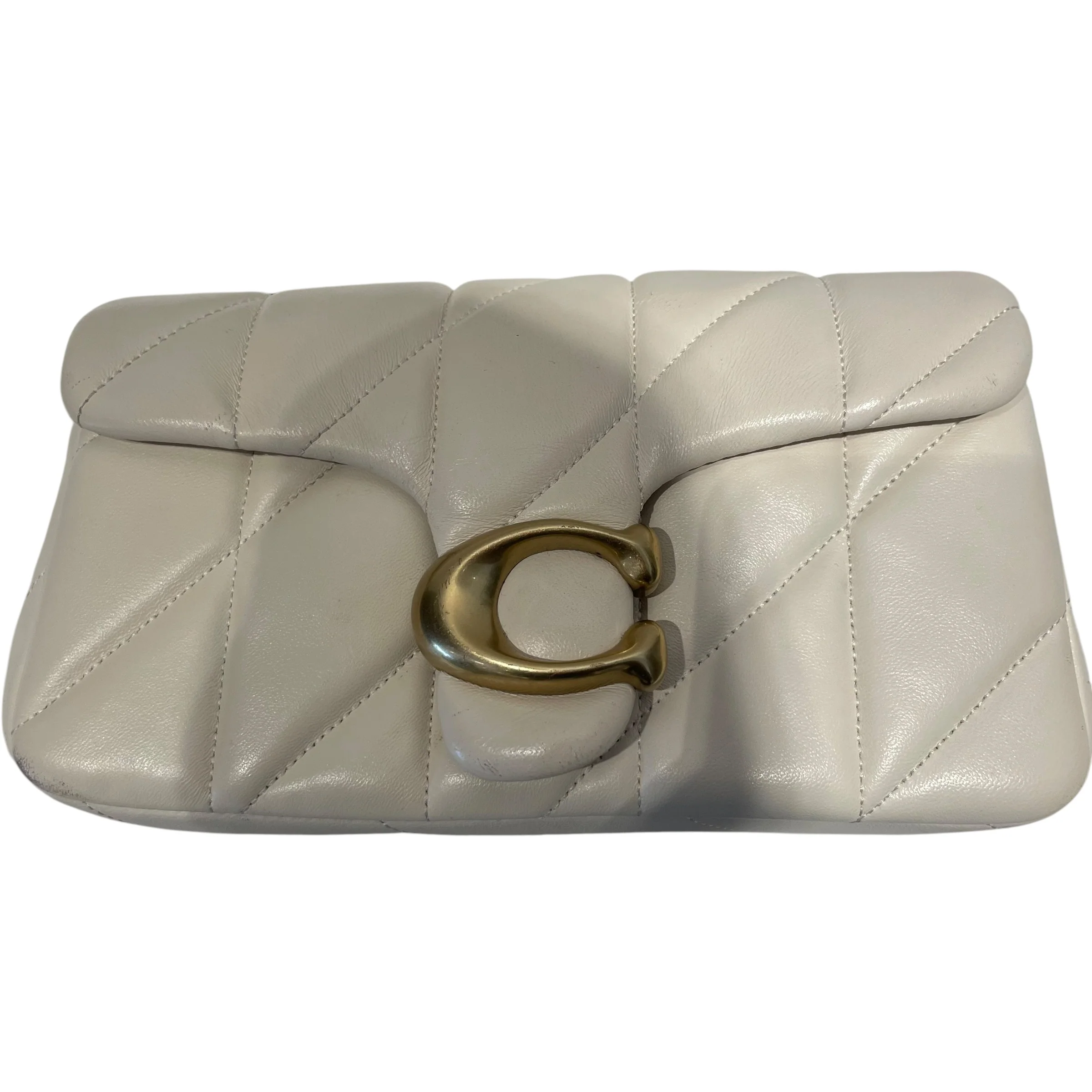 COACH/Cross Body Bag/Leather/WHT/tabby 20 quilted