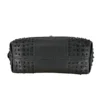 TOD'S/Hand Bag/Leather/GRY/studded red interior bag