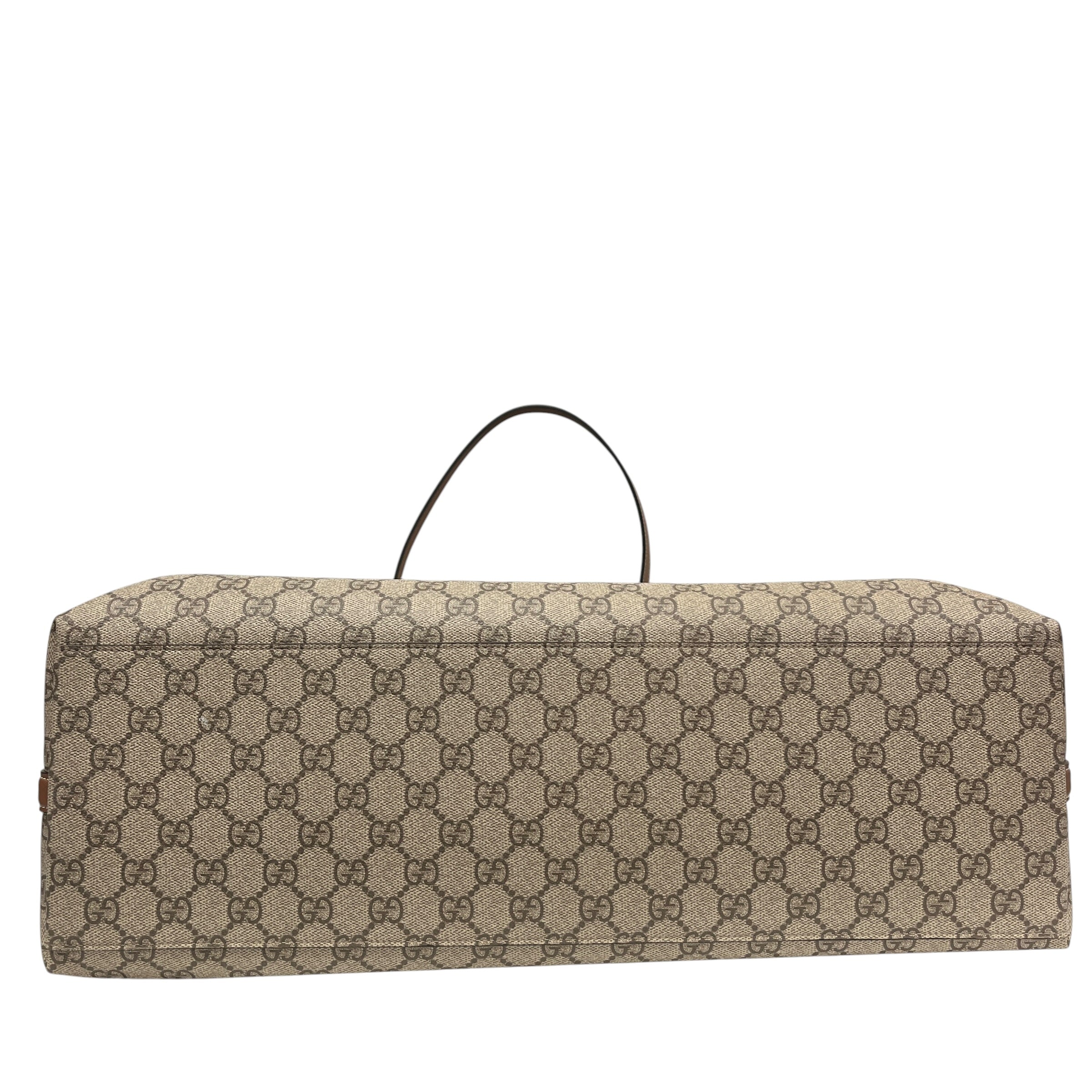 GUCCI/Tote Bag/Monogram/Cotton/BEG/GG Emblem Large Tote