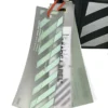 OFF-WHITE/Cross Body Bag/Stripe/Leather/BLK/DIAG CAMERA BAG
