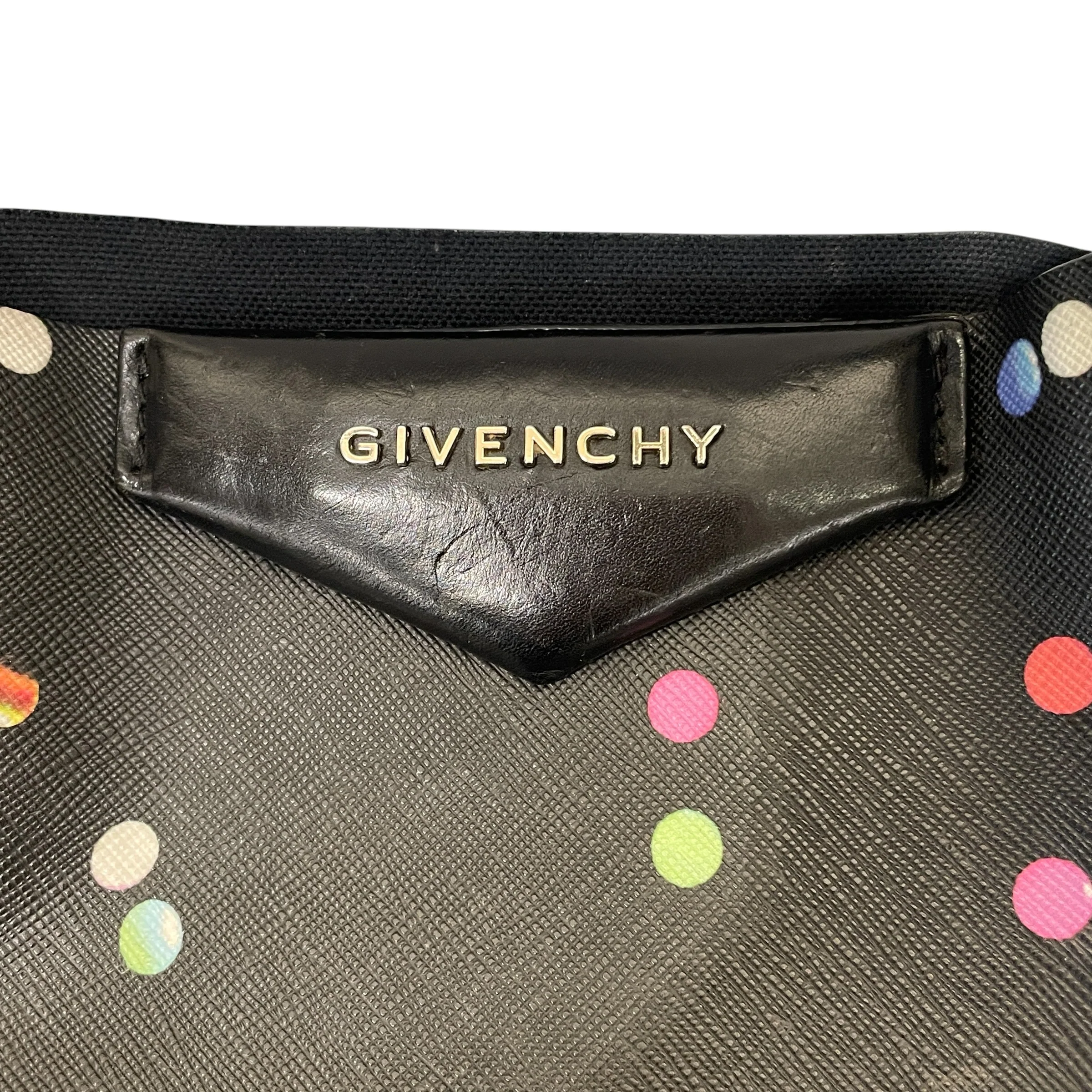 GIVENCHY/Tote Bag/Polka dot/Leather/BLK/