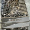 JIMMY CHOO/Hand Bag/Leather/SLV/Chandra Fold Over