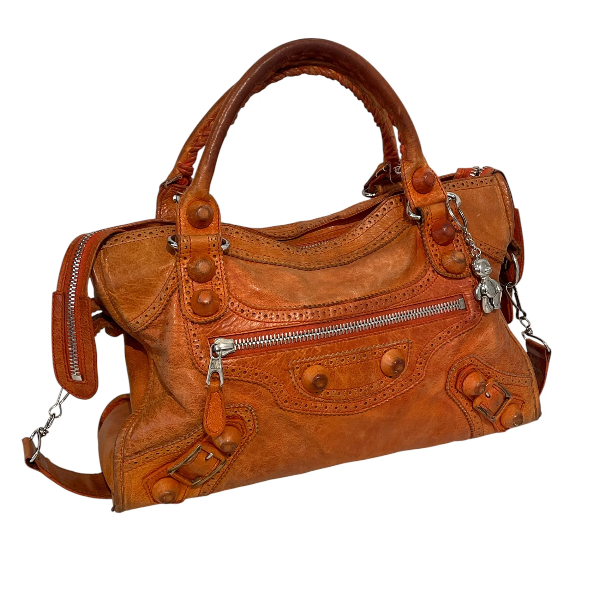 BALENCIAGA/Hand Bag/Leather/ORN/City Bag