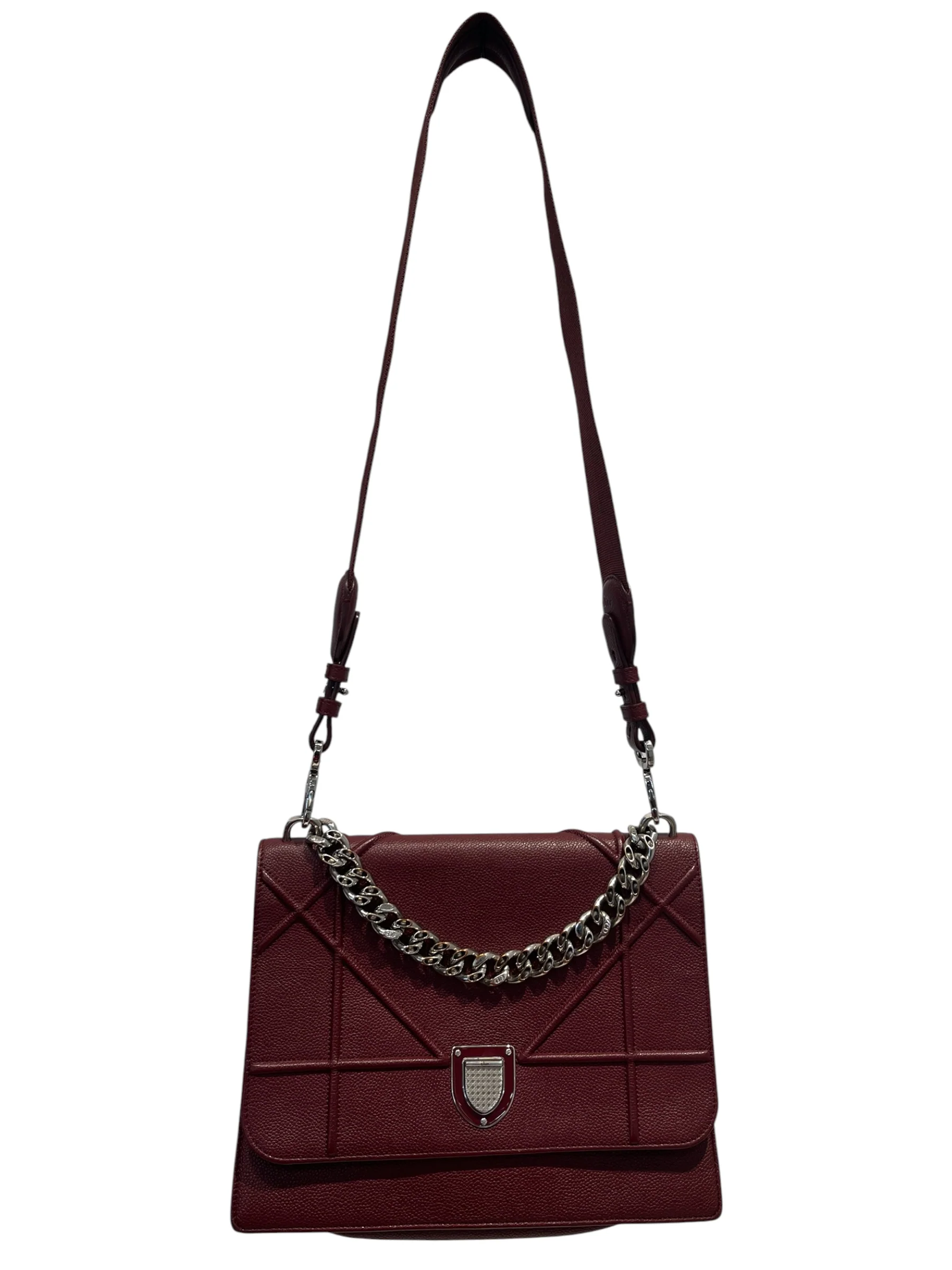 Christian Dior/Cross Body Bag/Leather/BRD/DIORAMAXBODY