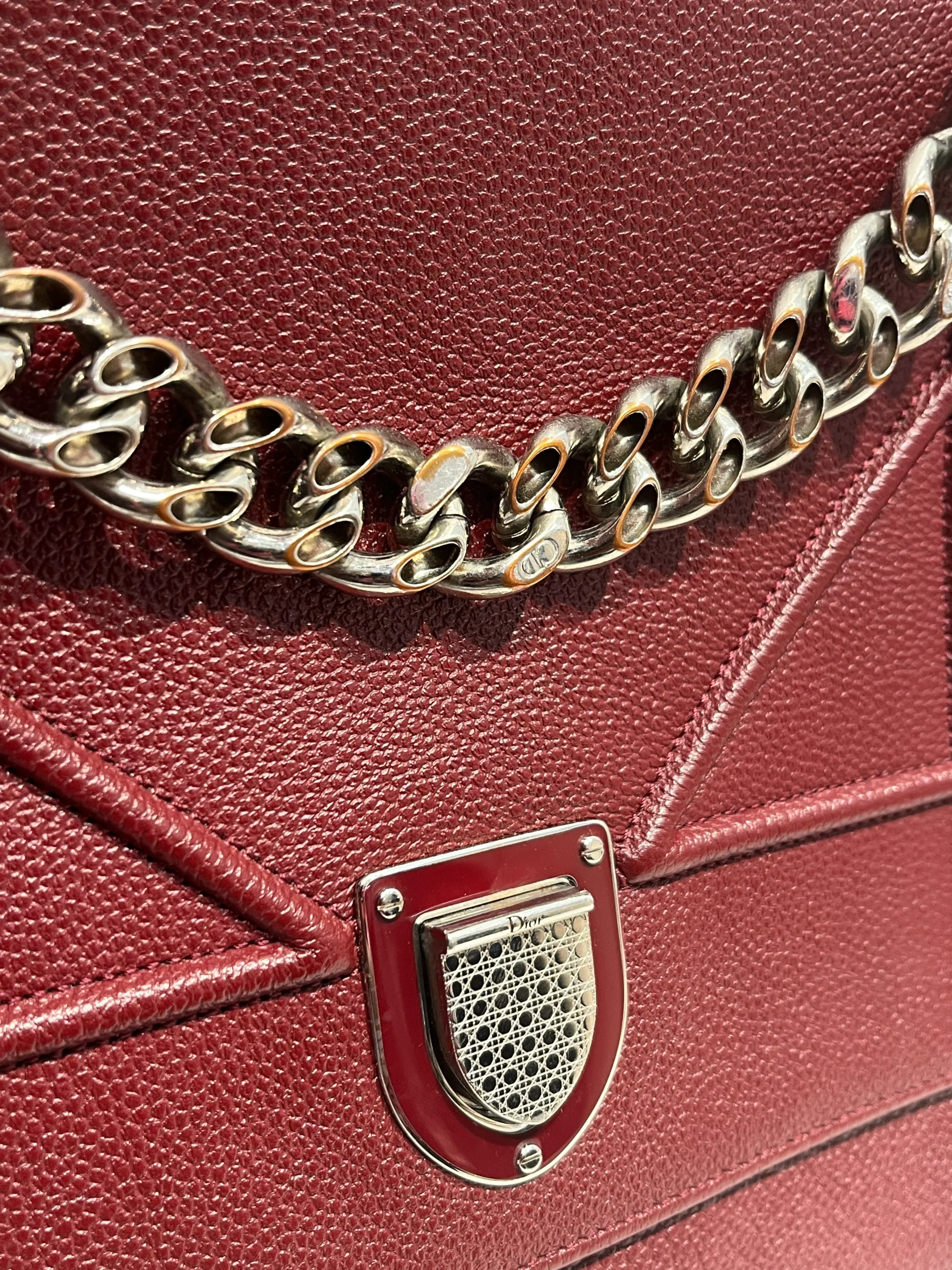 Christian Dior/Cross Body Bag/Leather/BRD/DIORAMAXBODY