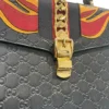 GUCCI/Tote Bag/Leather/BLK/FLAMES