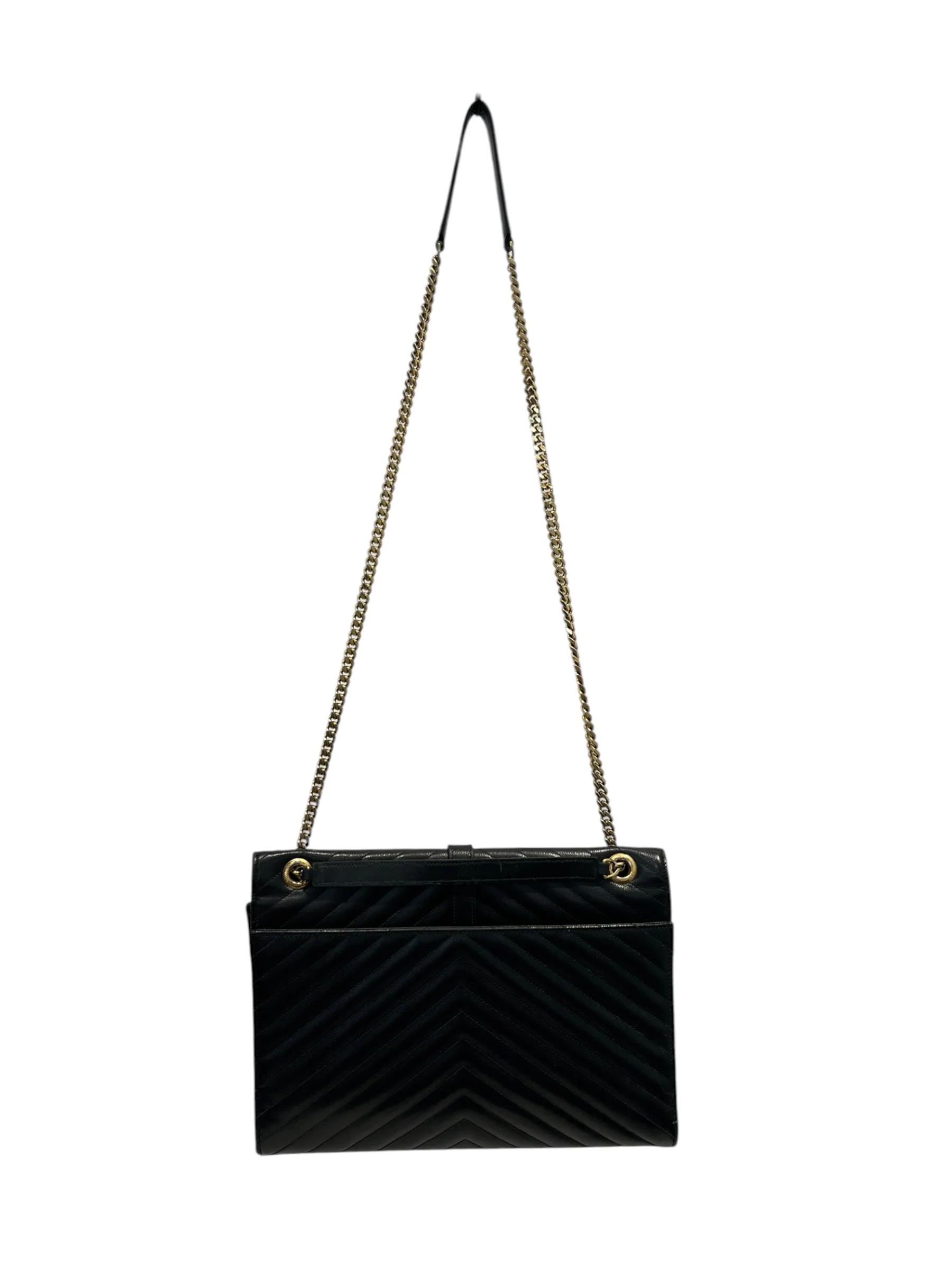 YVES SAINT LAURENT/Tote Bag/Leather/BLK/CHEVRONCAVIARLEATHERDVL354