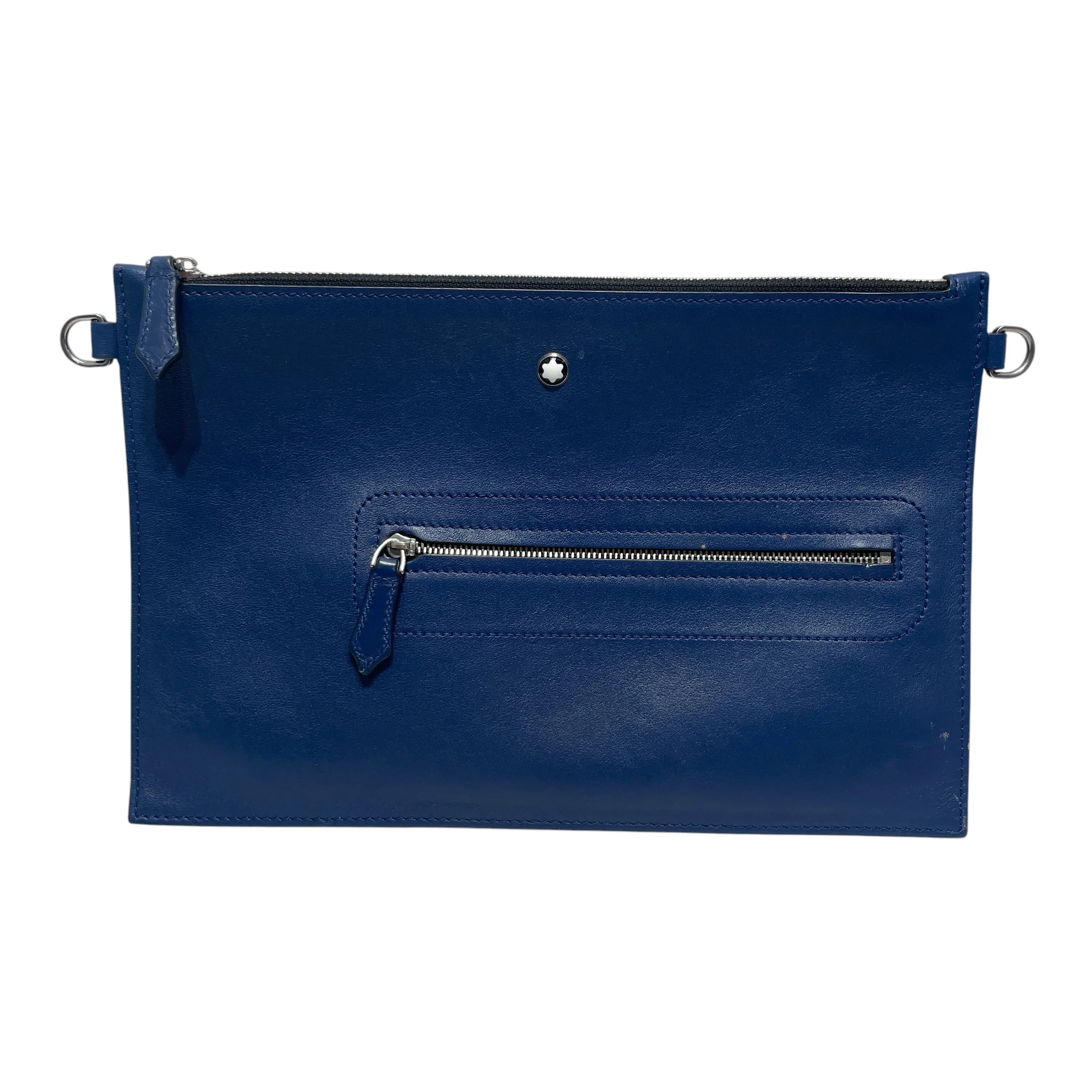 MONTBLANC/Pouch/Leather/BLU/Mopntbalnc Blue Pouch
