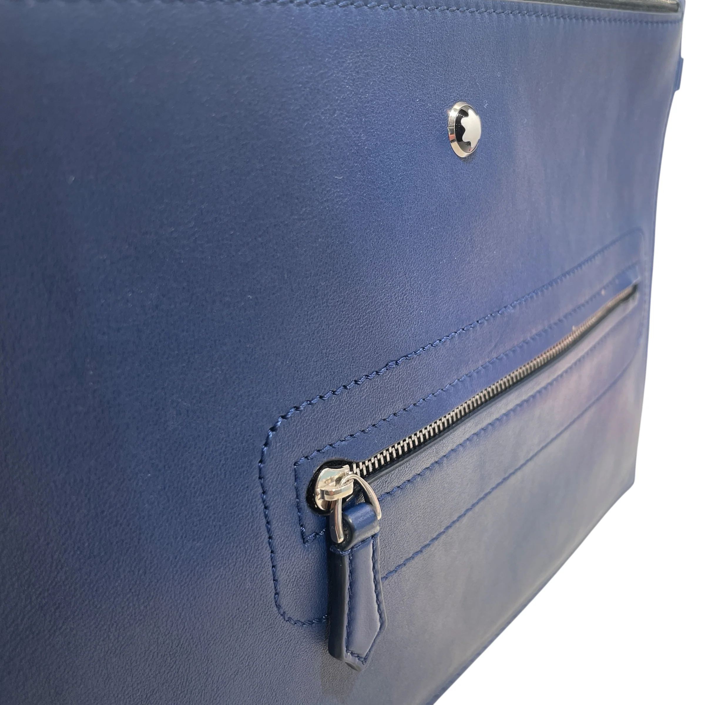 MONTBLANC/Pouch/Leather/BLU/Mopntbalnc Blue Pouch