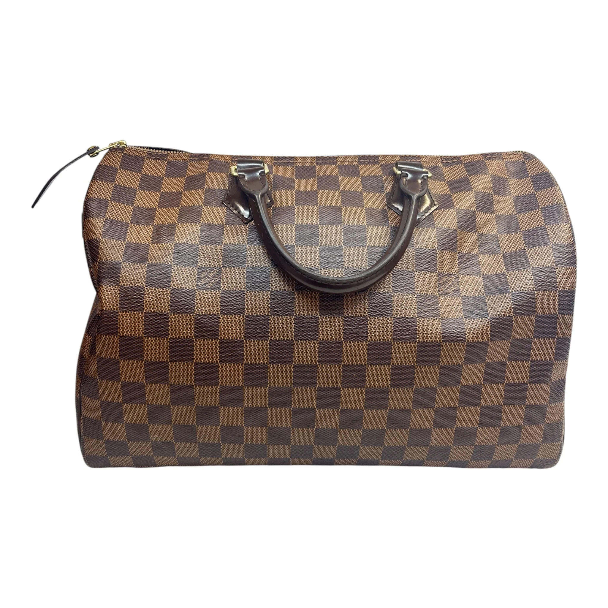 LOUIS VUITTON/Boston Bag/Monogram/Leather/BRW/Speedy Damier
