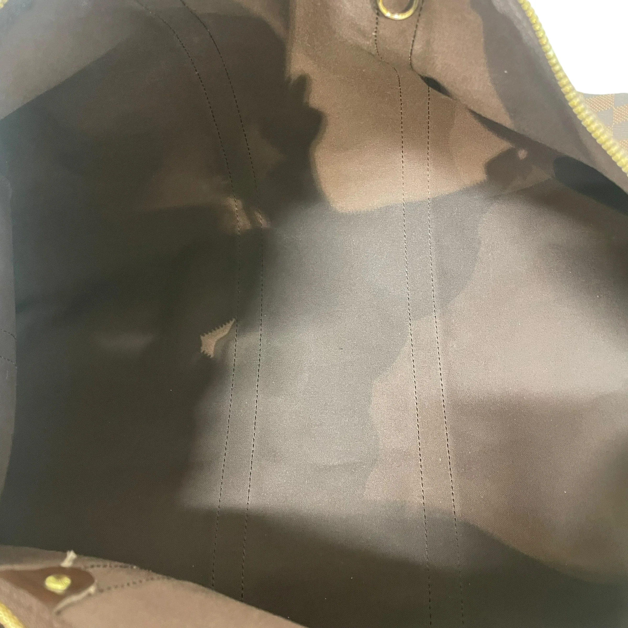 LOUIS VUITTON/Luggage/Border/Leather/BRW/Keepall 55 Bandouliere
