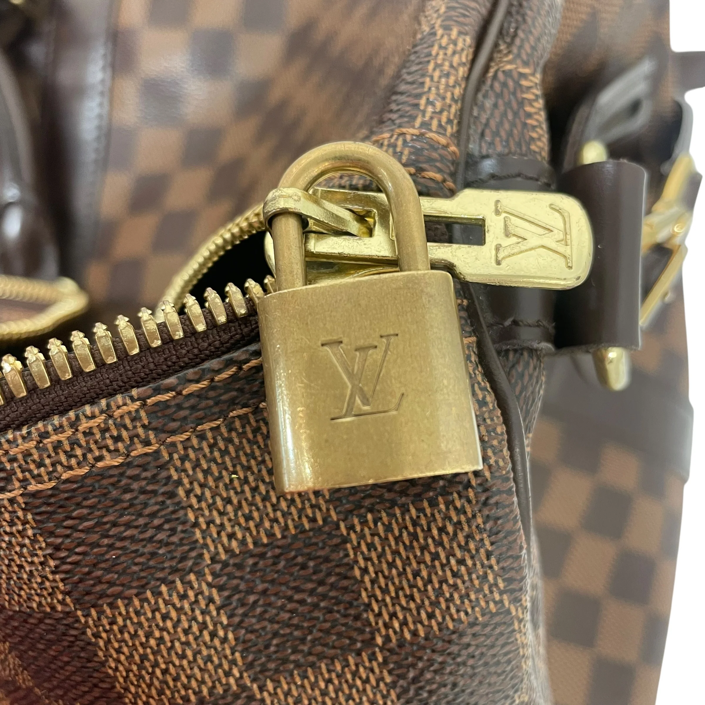 LOUIS VUITTON/Luggage/Border/Leather/BRW/Keepall 55 Bandouliere