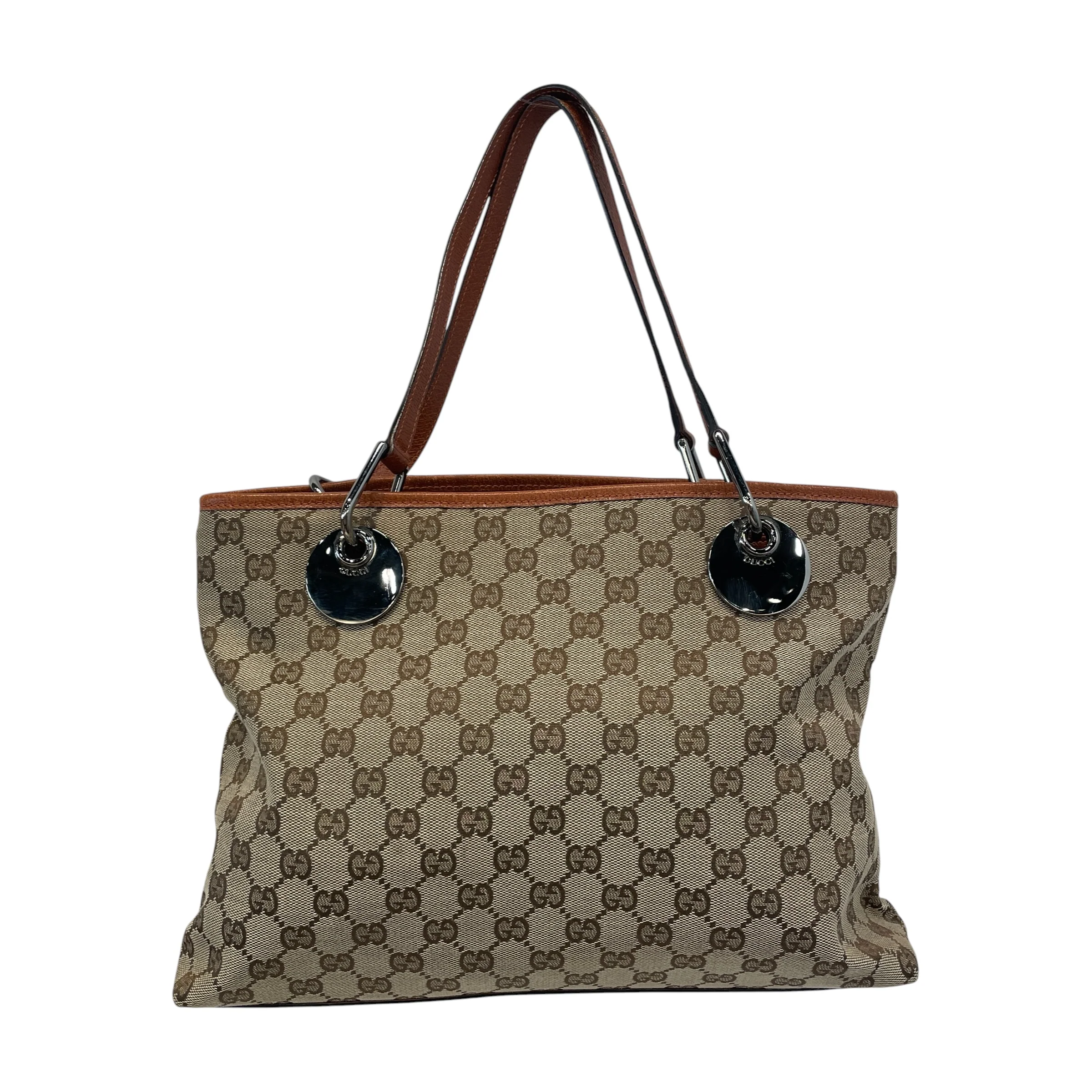 GUCCI/Tote Bag/Monogram/Cotton/BRW/Eclipse
